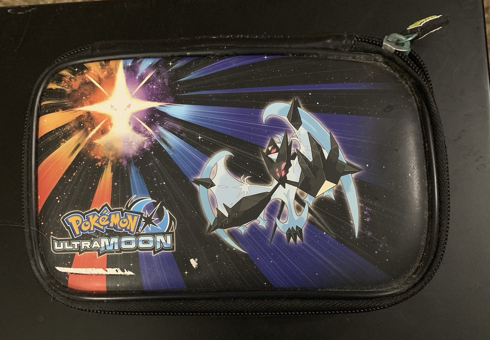 Pokémon Ultra Moon Hard Shell Padded Carrying Case Black for Nintendo 3DS
