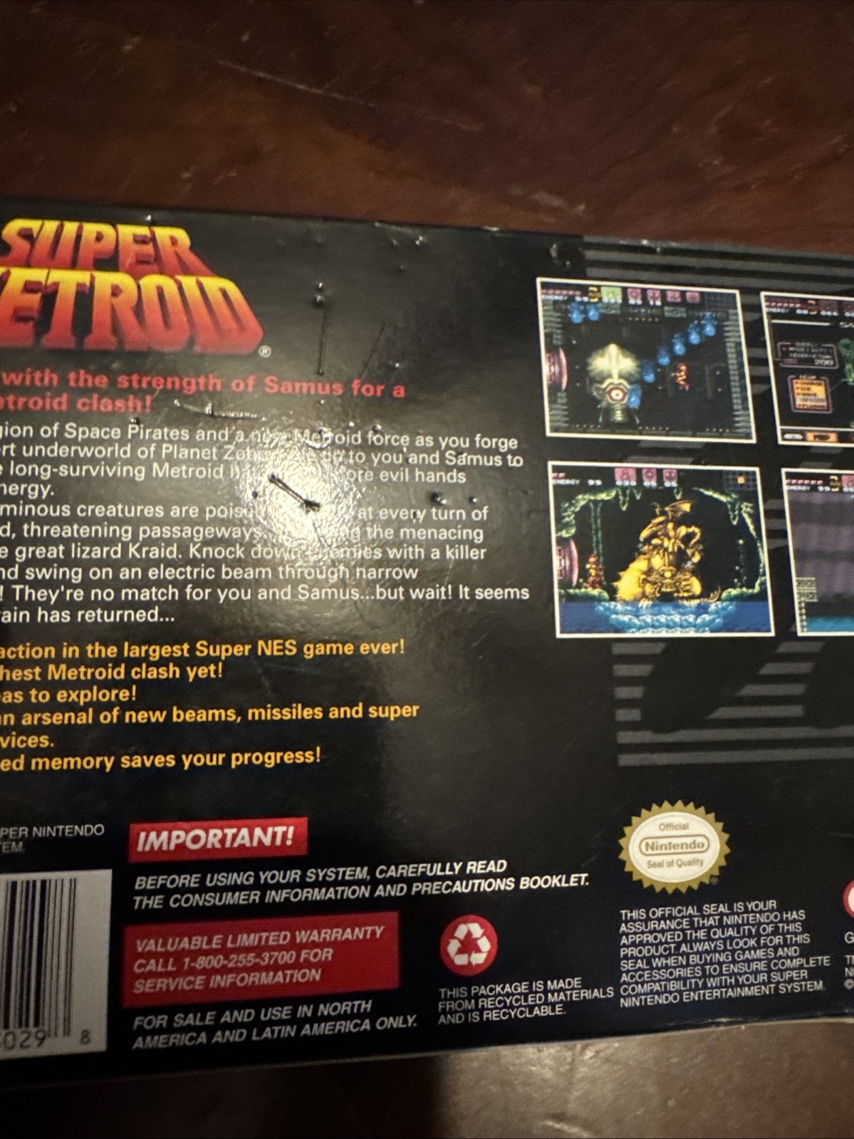 Super Metroid Super Nintendo SNES Complete