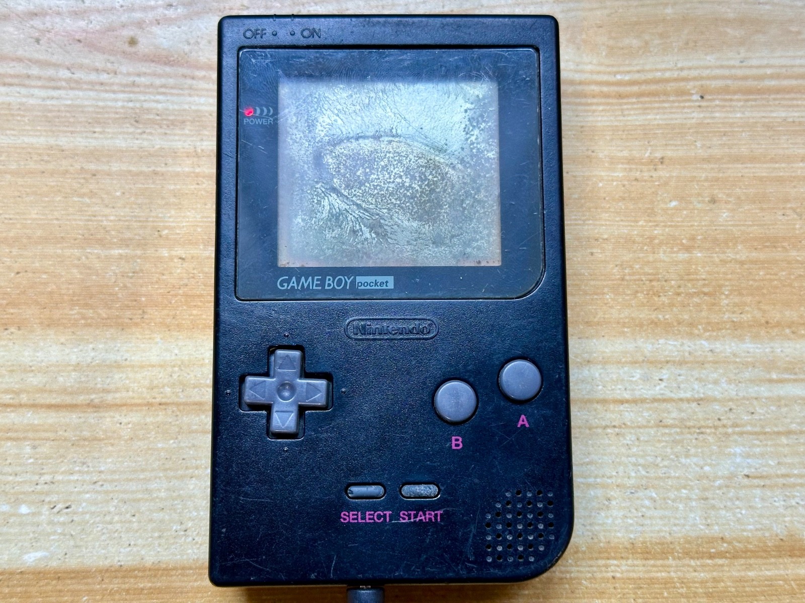 Nintendo Gameboy Pocket MGB001 Onyx Black Handheld Console – Parts or Repair