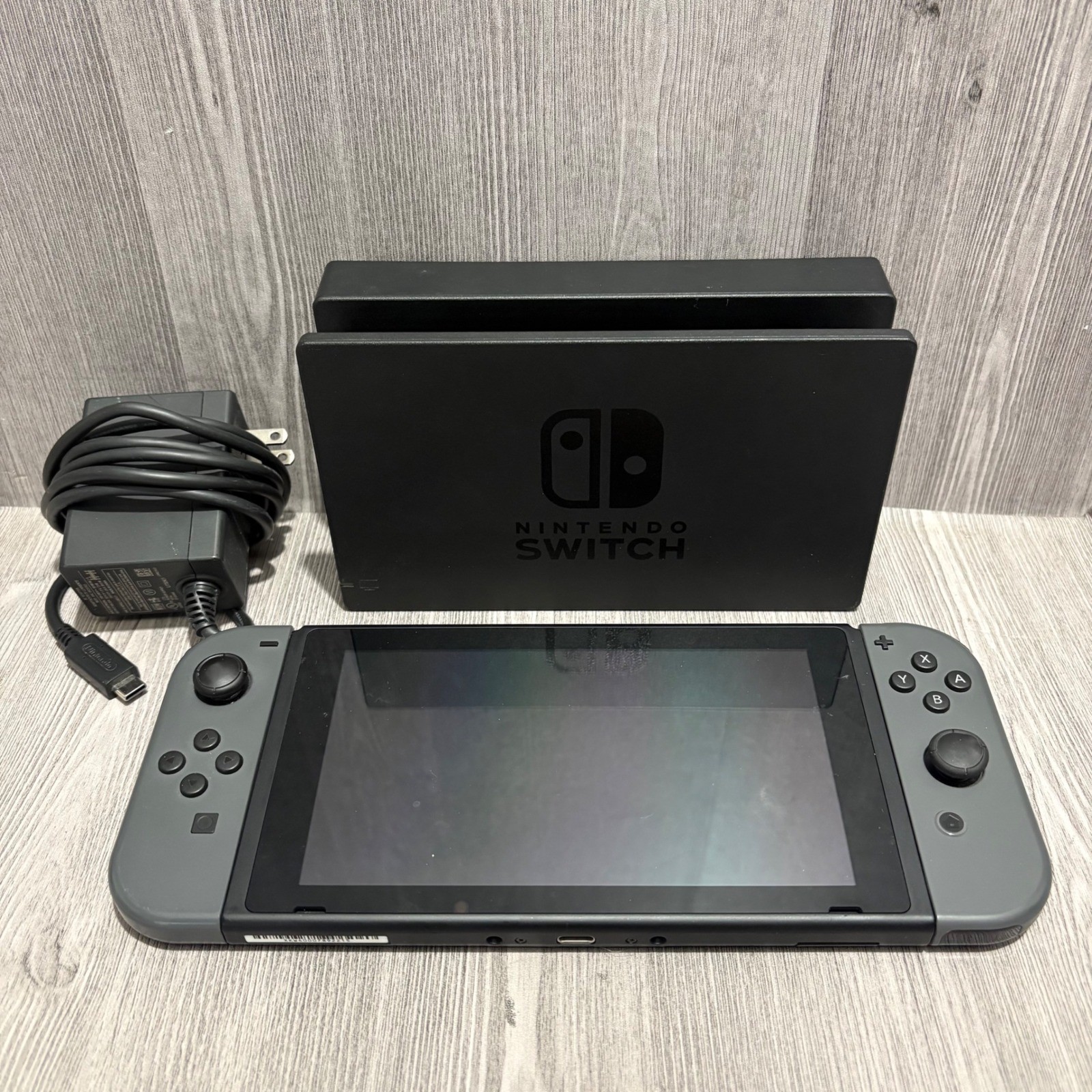 Nintendo Switch HAC-001(-01) Gray Console Bundle with Dock and AC Adapter