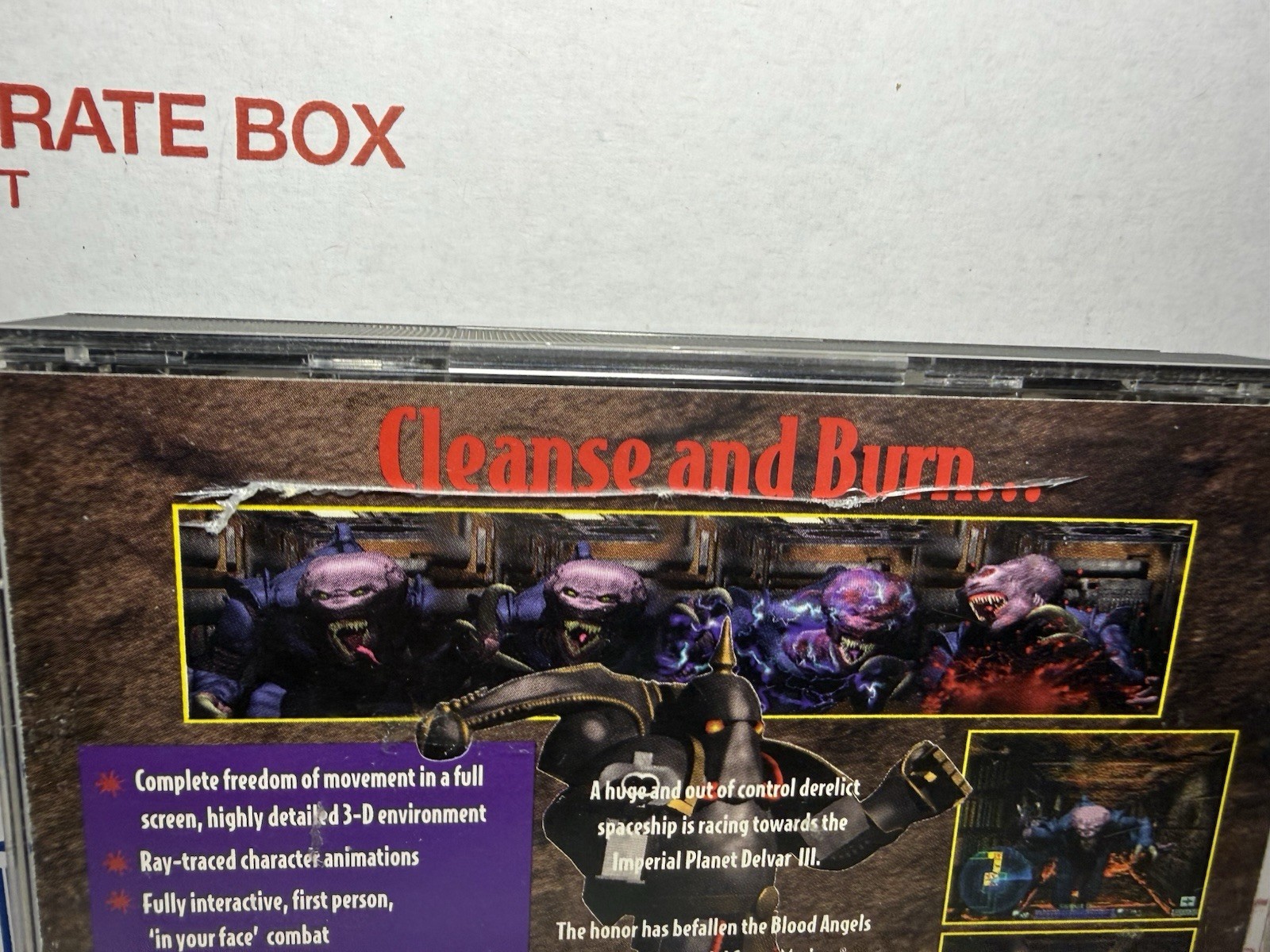 Space Hulk Vengeance of the Blood Angels PlayStation 1 CIB W/ Reg Card Tested
