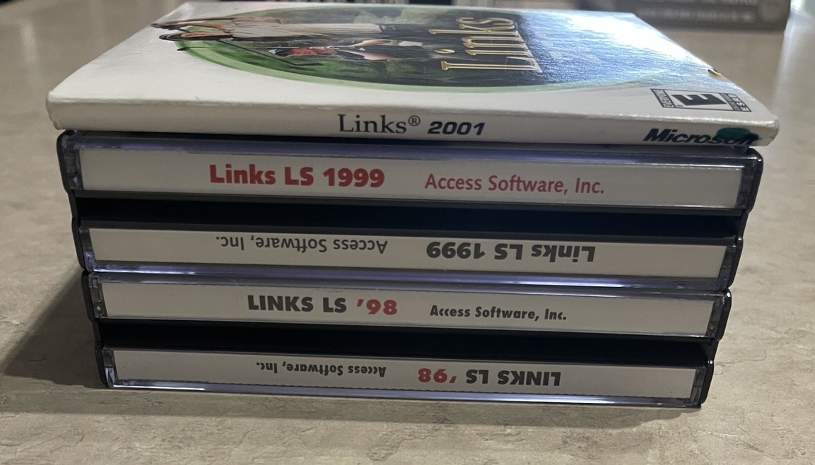 Links LS 1998, 1999, 2001 PC Golf Game Multiple Discs Tested Access Software