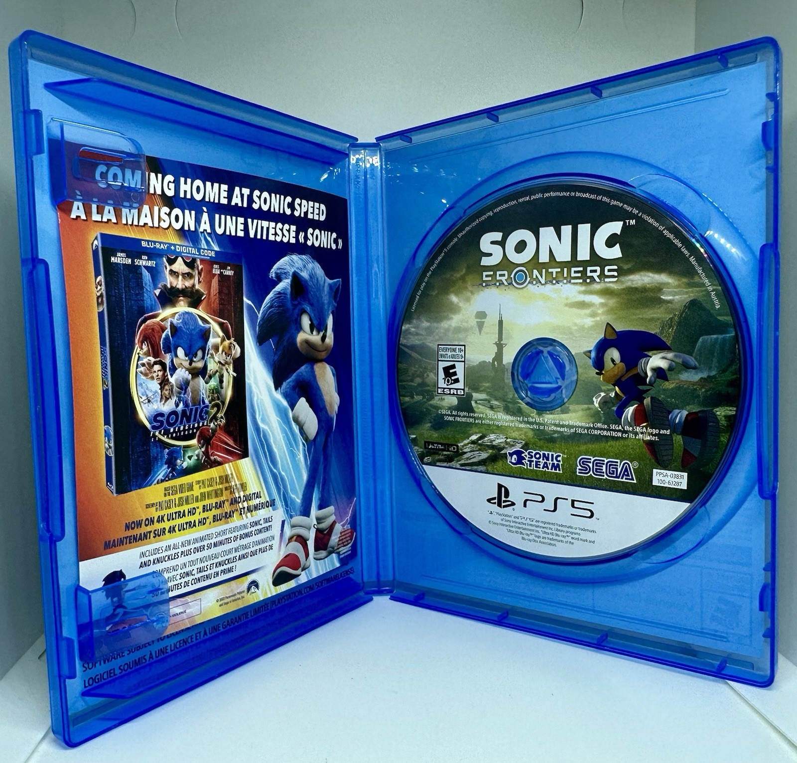 Sonic Frontiers SEGA Sony PlayStation 5 PS5 EXCELLENT