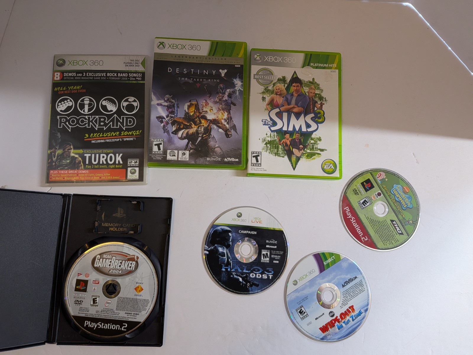 Scratched Video Game Lot As Is Microsoft Xbox Nintendo Wii
