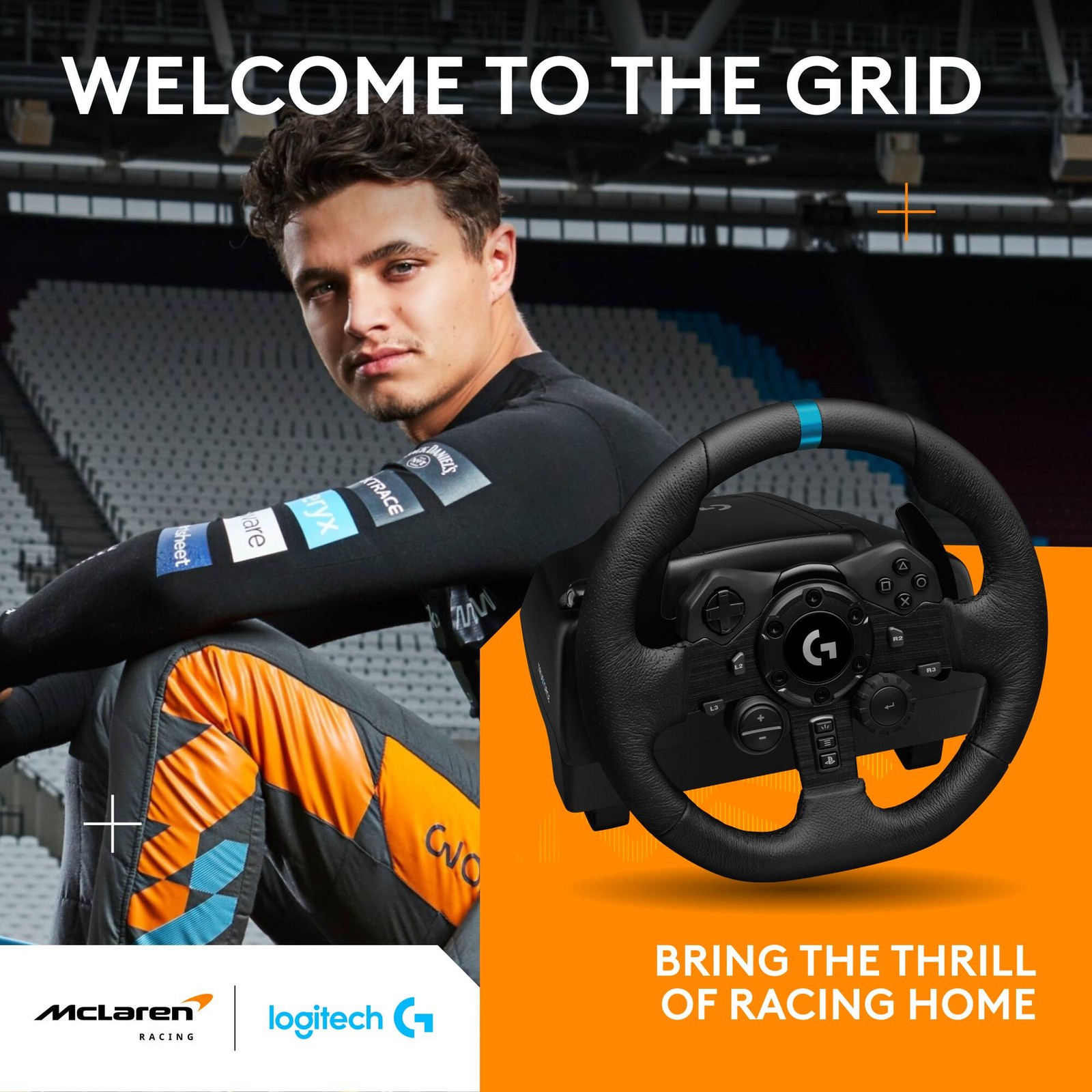 Logitech – G923 Racing Wheel and Pedals for PS5, PS4 and PC – Black