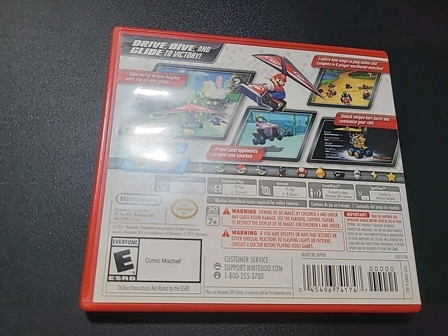 Mario Kart 7 (Nintendo 3DS) TESTED, Free Shipping