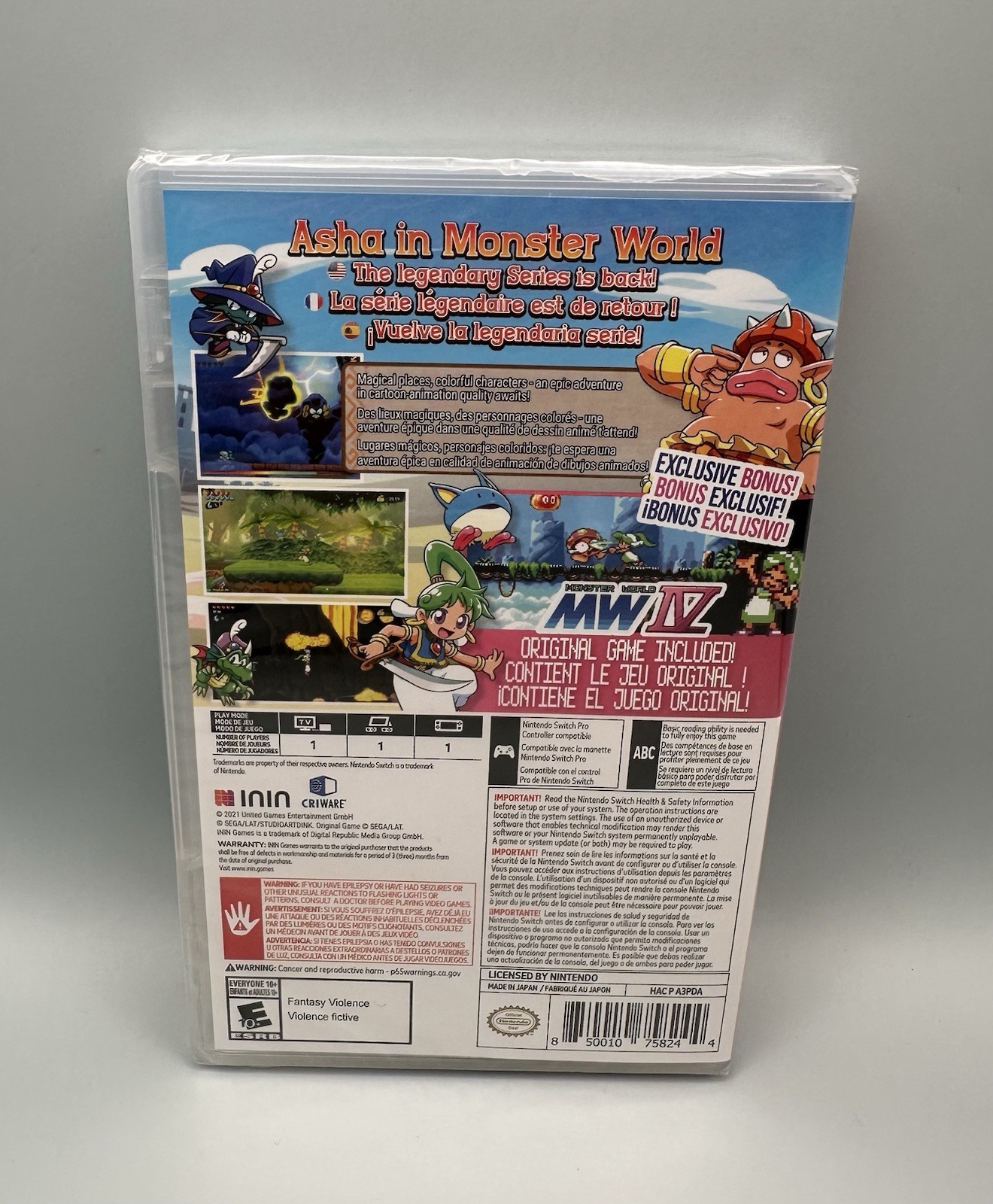 Wonder Boy – Asha in Monster World – Nintendo Switch (New, Factory Sealed)