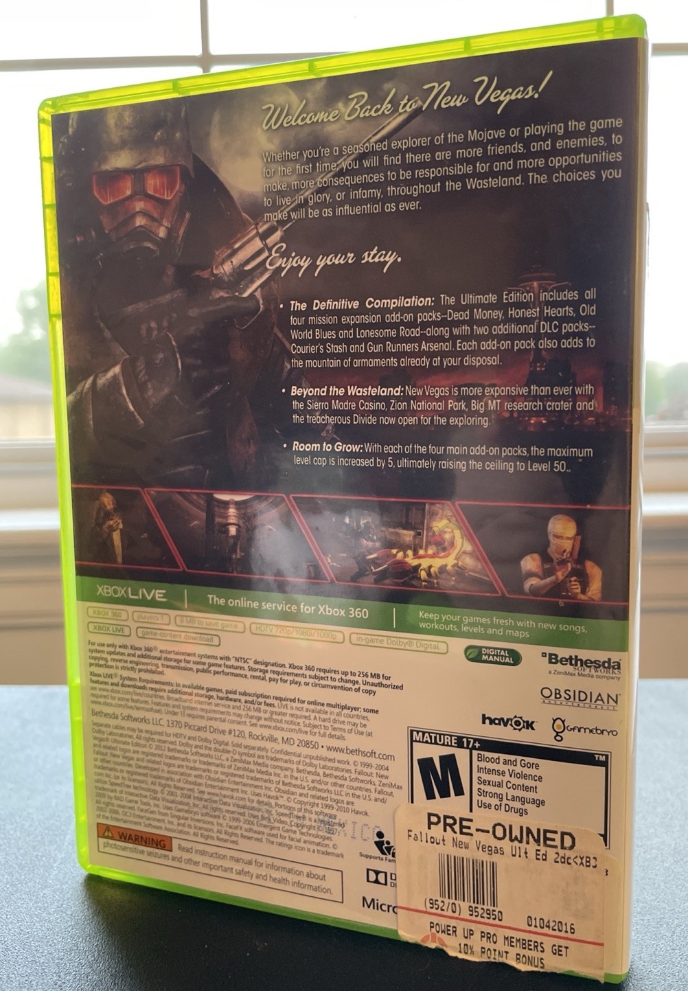 Fallout New Vegas Ultimate Edition Xbox 360, Complete Tested