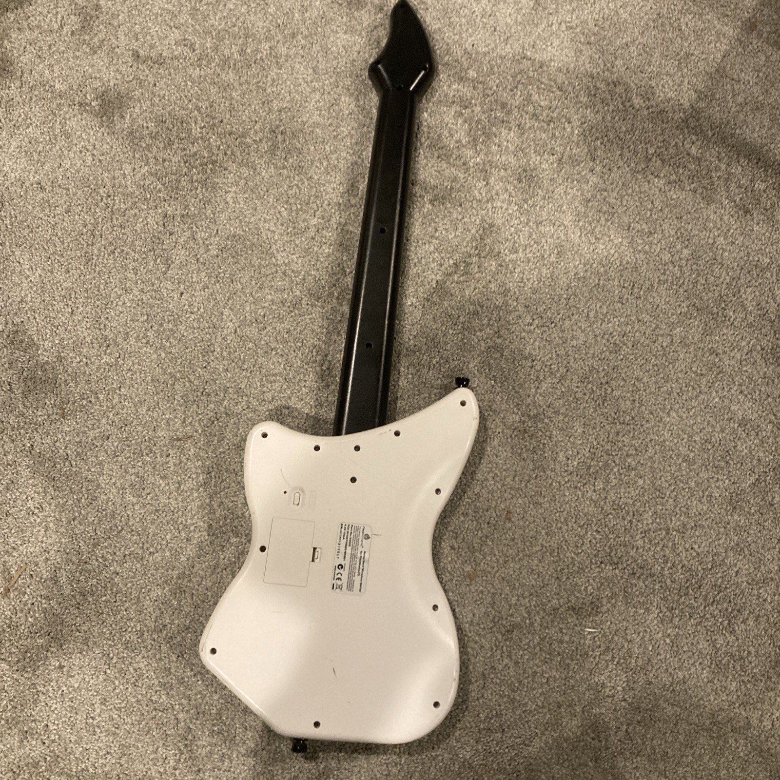 PS2 Guitar Hero Wireless White Red Octane Guitar No Dongle Tested Works