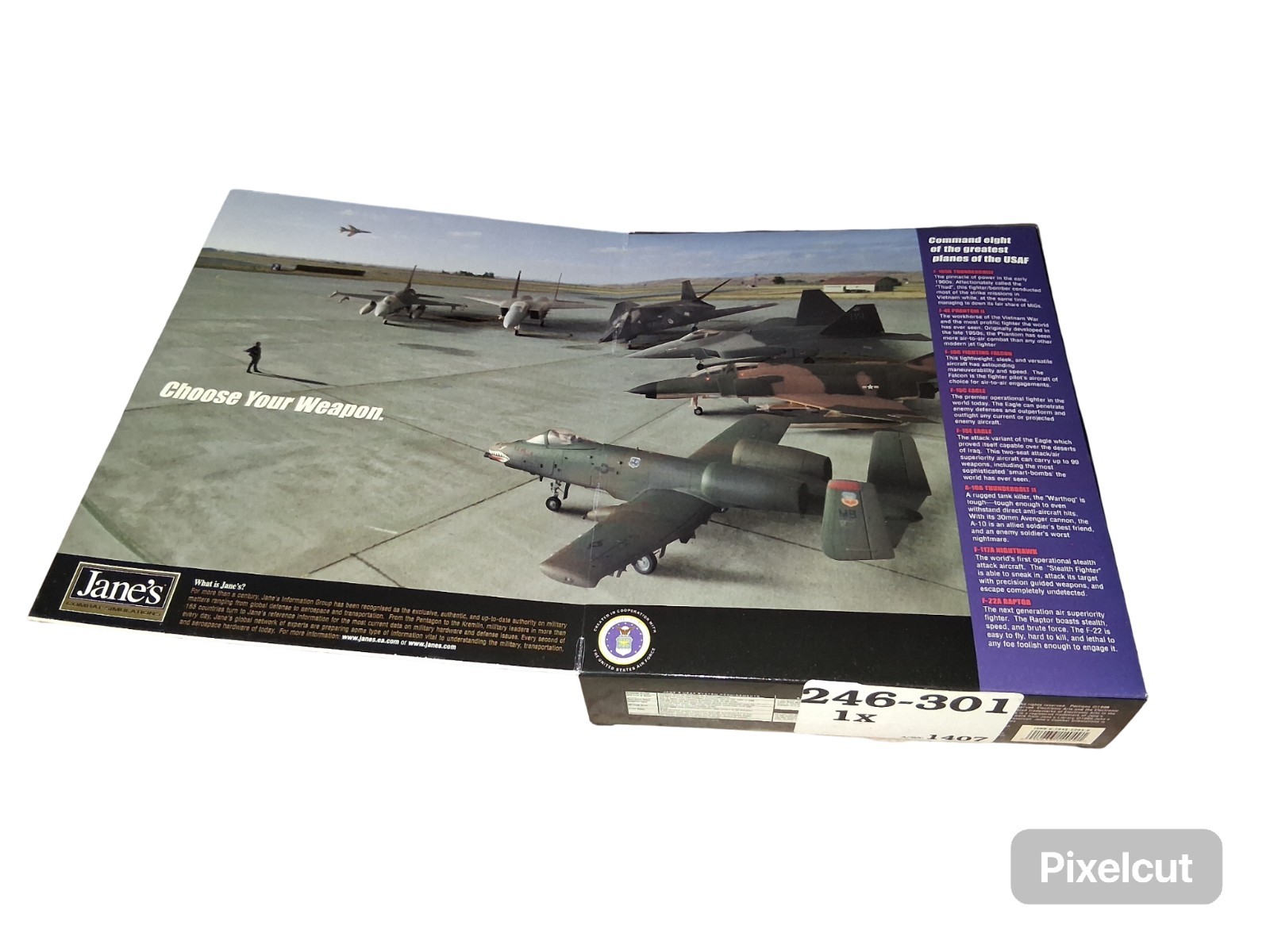 New 1999 Jane’s USAF United States Air Force Combat simulations PC Game CD-Rom