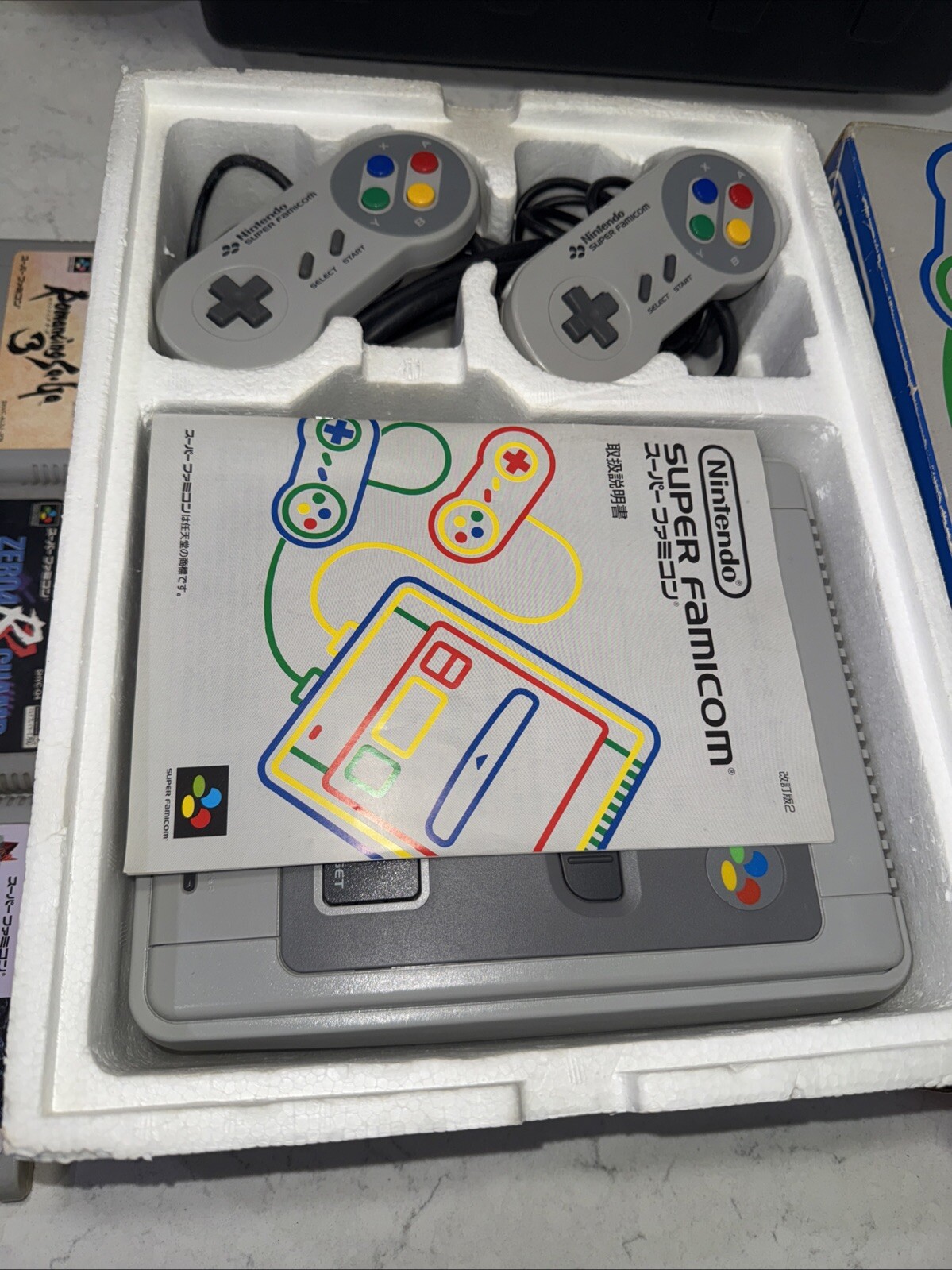 Nintendo SFC Super Famicom Console boxed System bundle Mint Includes 12 Games