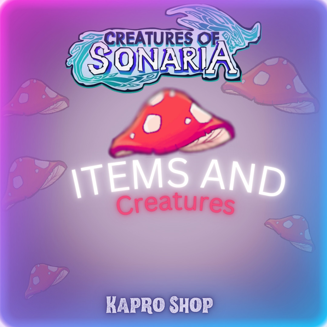 ROBLOX Creatures of Sonaria (CoS): ALL Mushrooms & Creatures | Cheapest & Fast⚡