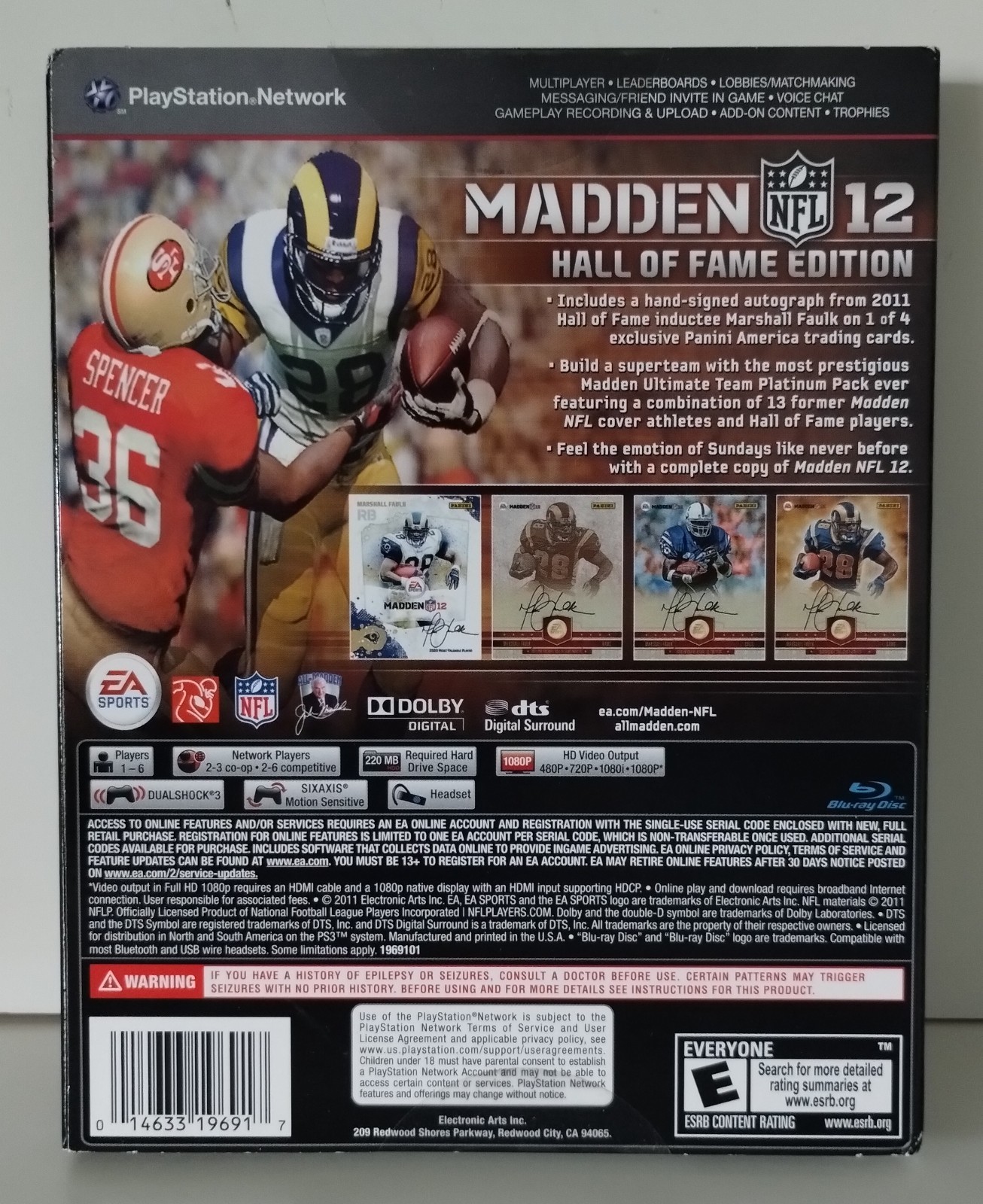 Madden NFL 12: Hall of Fame Edition PS3 – Playstation 3 NEW SEALED