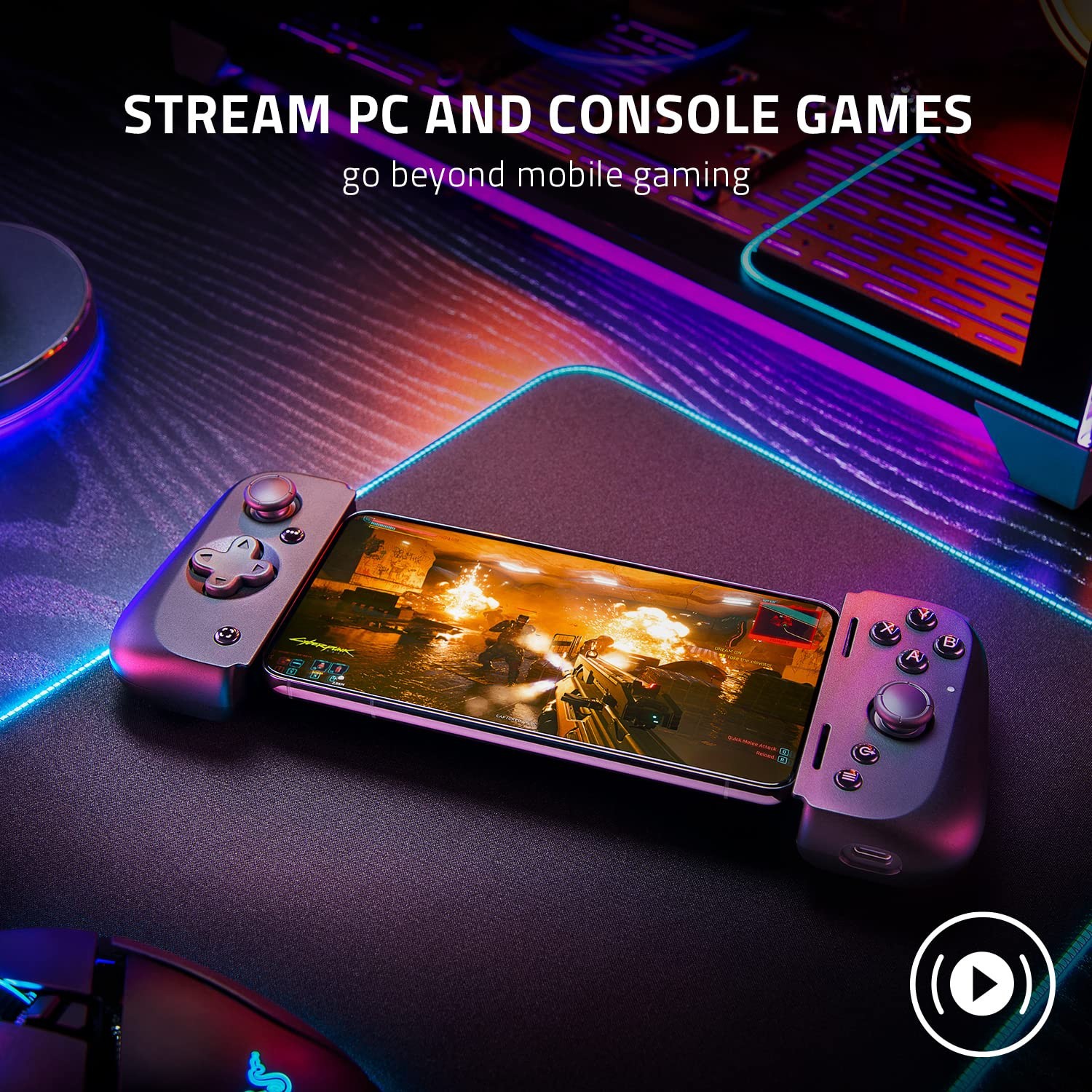 Razer Kishi V2 Mobile Ergonomic Gaming Controller for Android USB-C | RZ06-0418