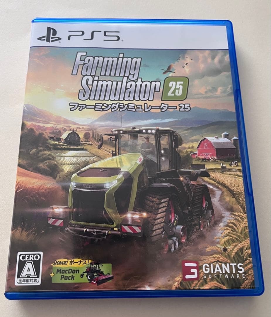 Farming Simulator 25 for Sony PS5 Video Game japan used