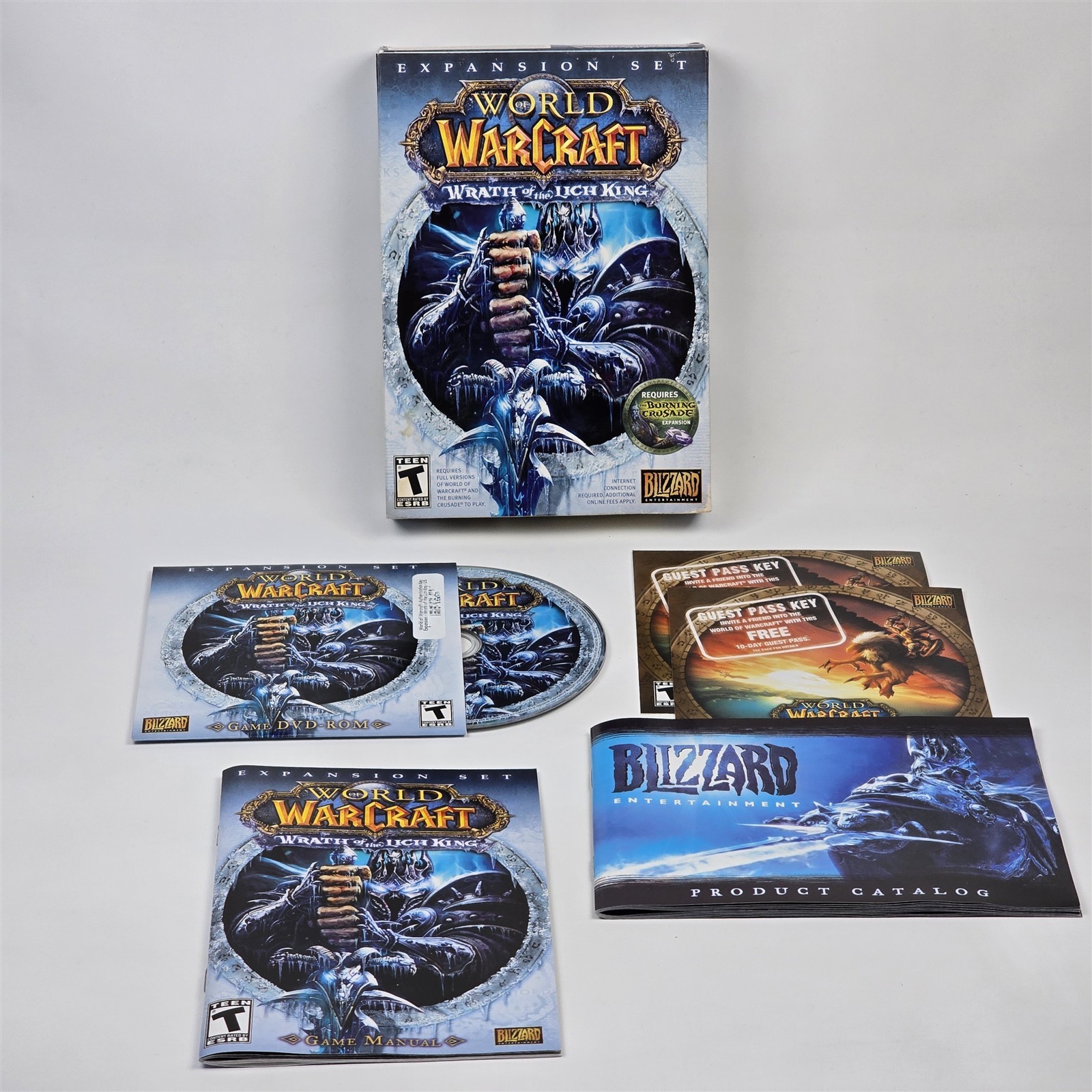 World of Warcraft: Wrath of the Lich King (PC CD-ROM) Small Box CIB with Key