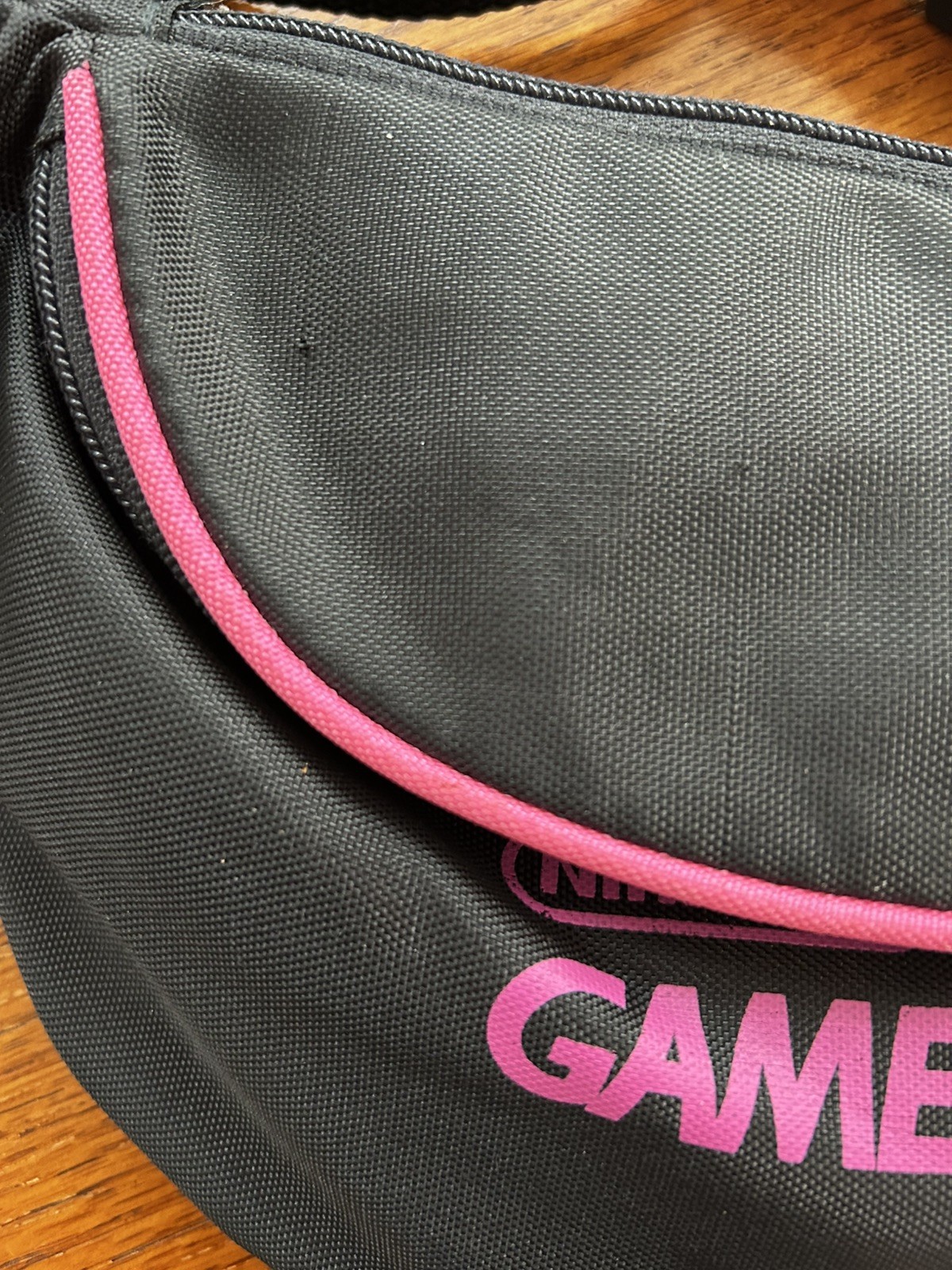 Vintage 90 y2k Nintendo Game Boy Hot Pink Black Fanny Pack Waist Case Bag Travel