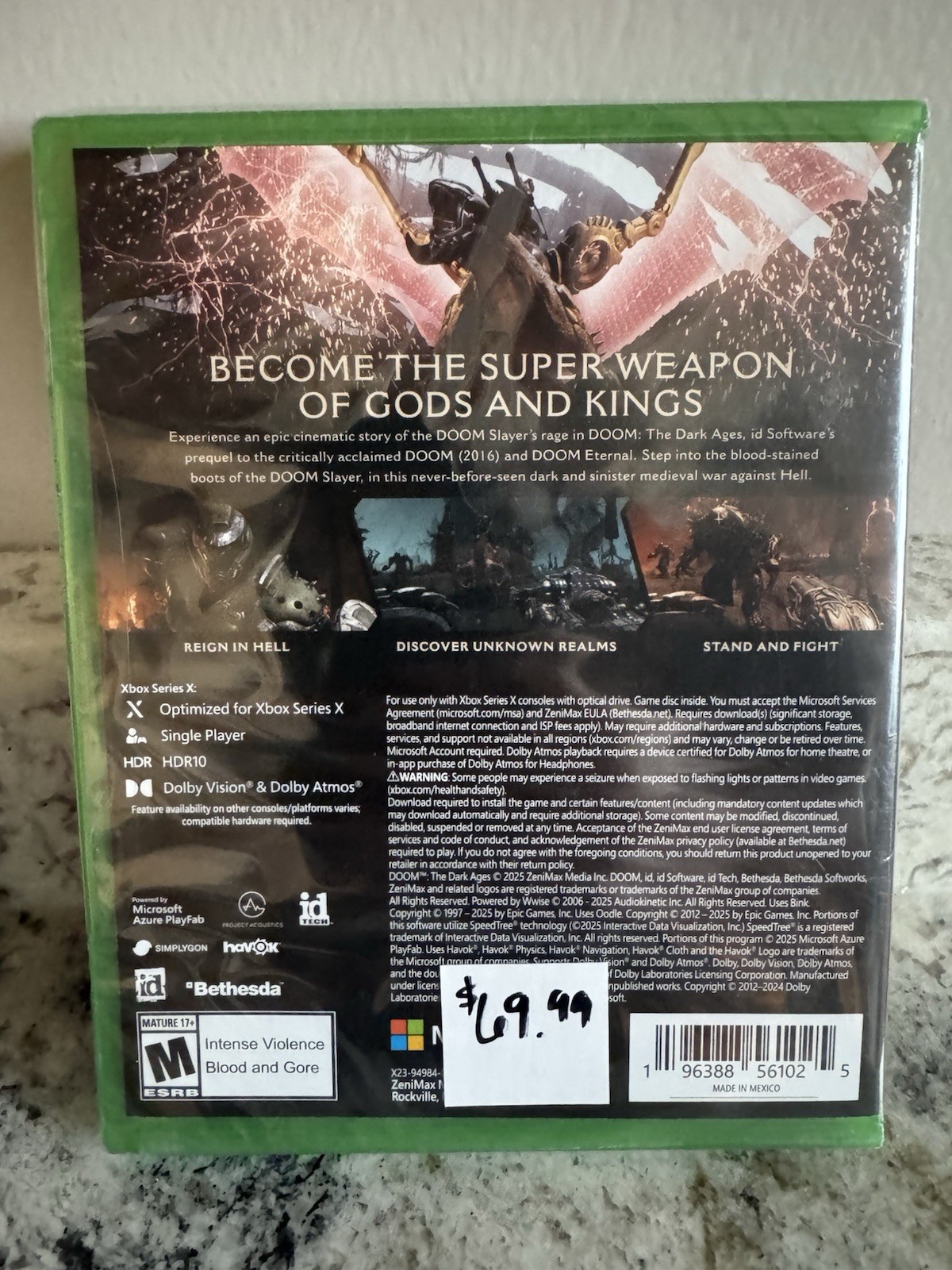Bethesda DOOM: The Dark Ages (Xbox Series X) HDR Dolby Vision Atmos M