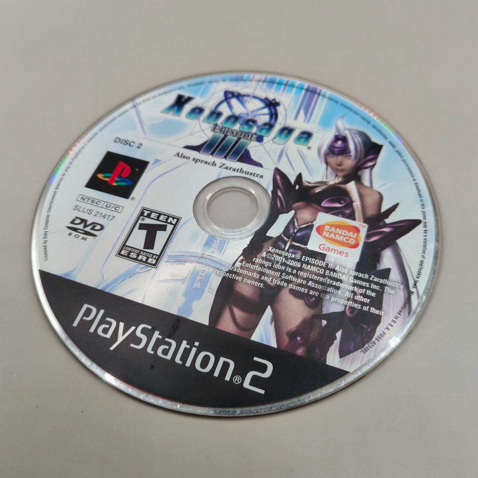 Xenosaga Episode III Sony PlayStation 2 PS2 No Manual UNTESTED SEE NOTES