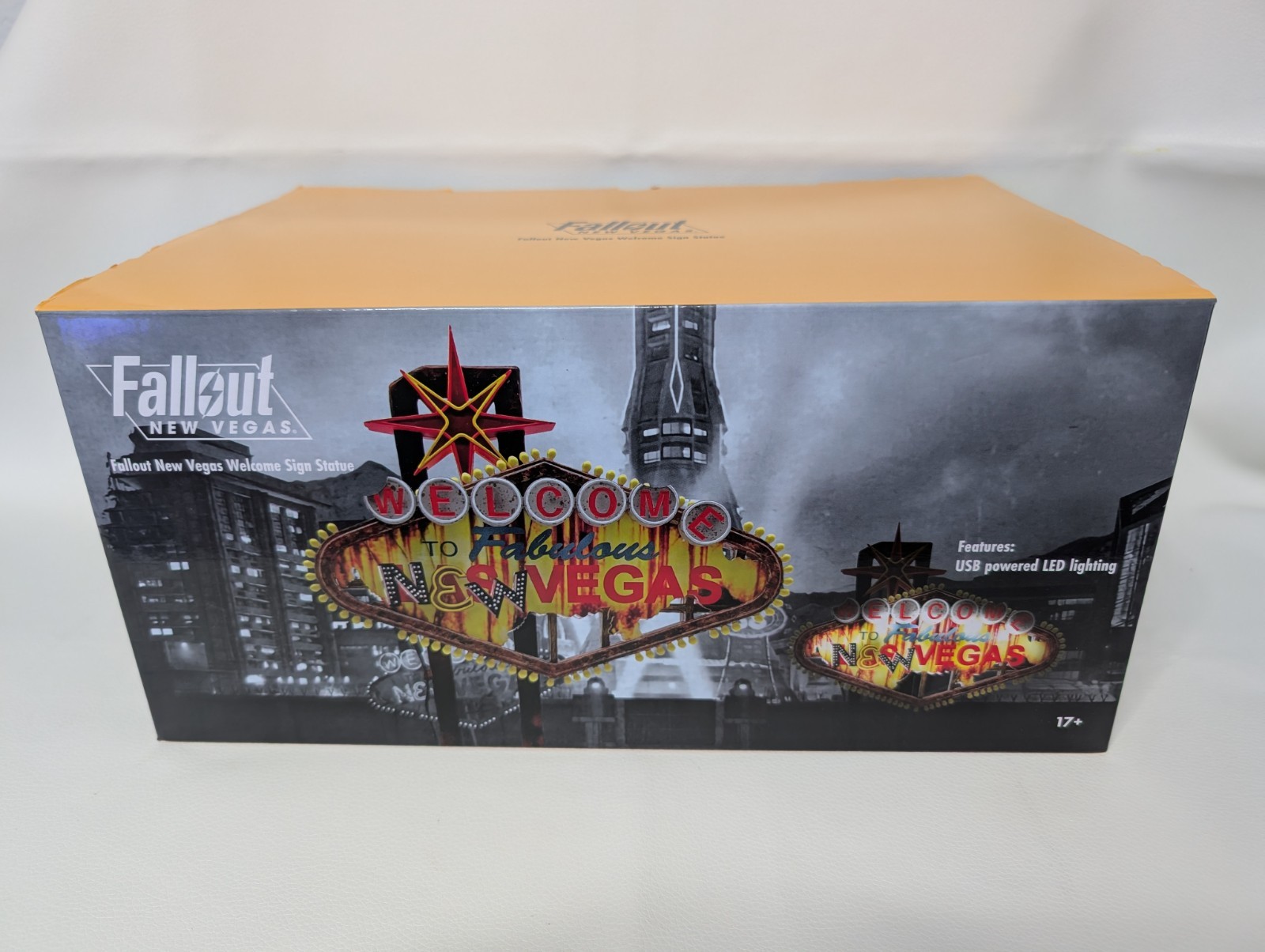 Fallout New Vegas Welcome Sign Light up Lamp 10″ Statue Figure + COA
