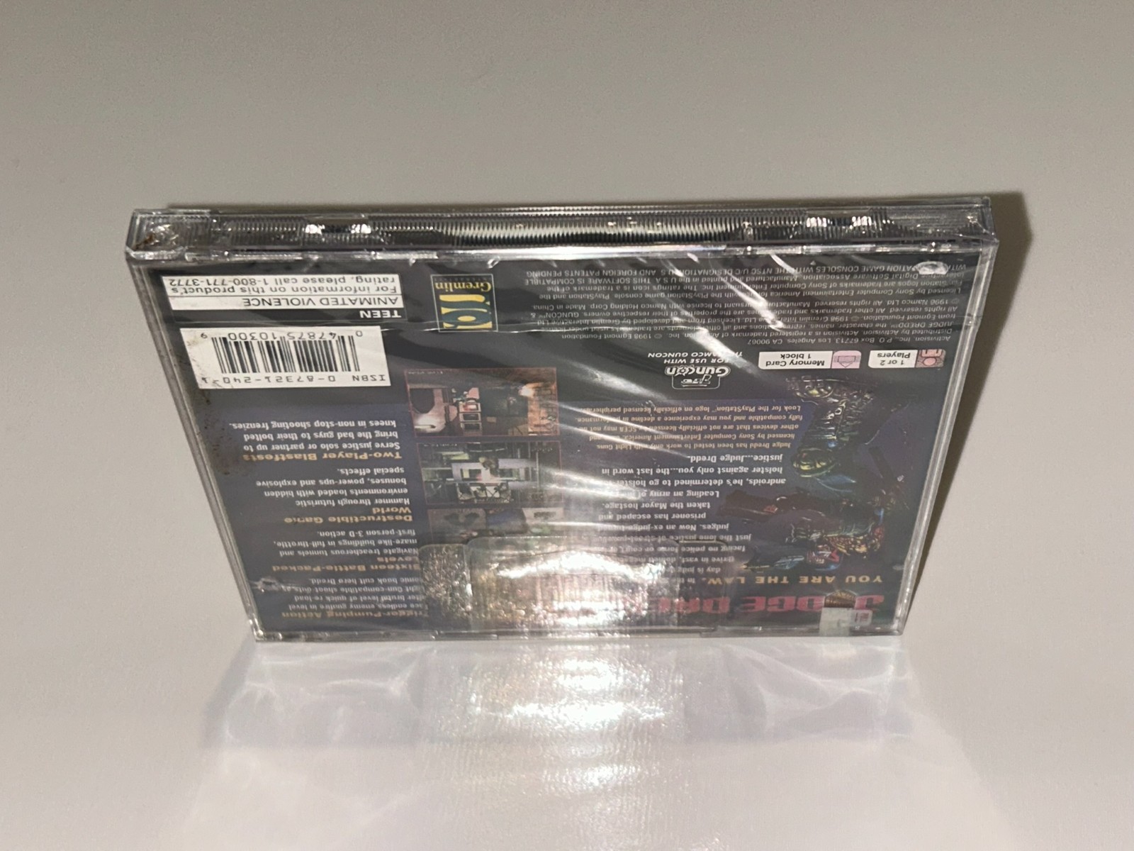 Judge Dredd (Sony PlayStation 1, 1998) PS1 Brand New, Factory Sealed~