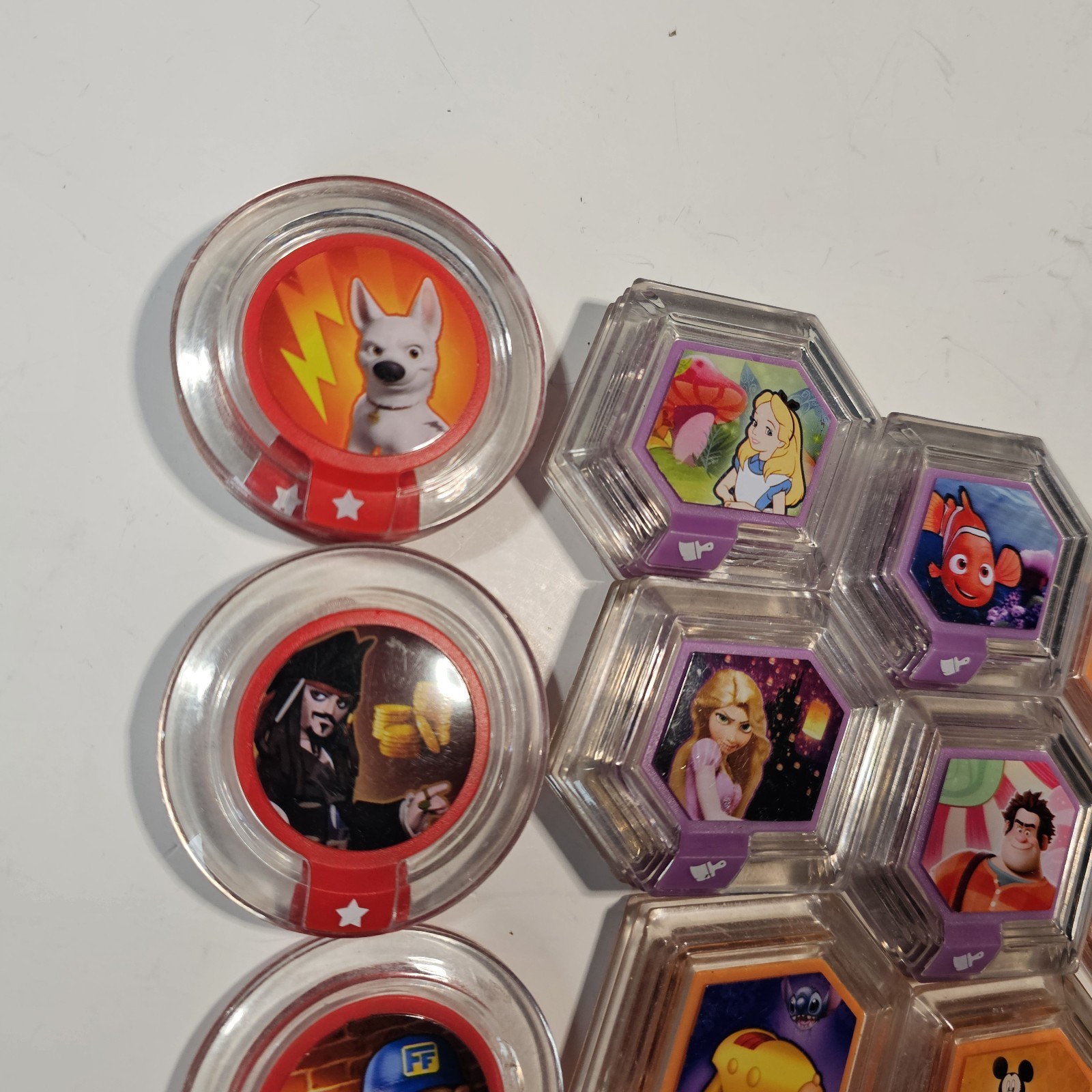 HUGE LOT Disney Infinity Power Disc Lot Of 39 Fast Free Shipping Holographic