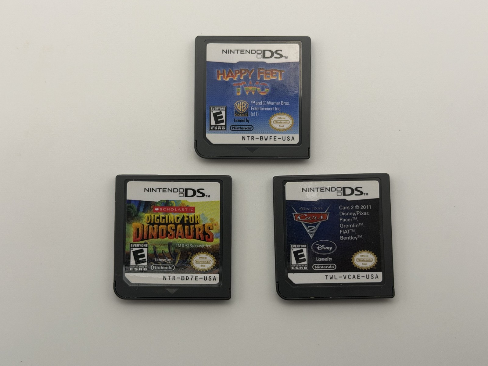 Nintendo DS & 3DS Game Lot of 6 – Ninja Turtles, Super Mario, Cars, Lego Ninjago
