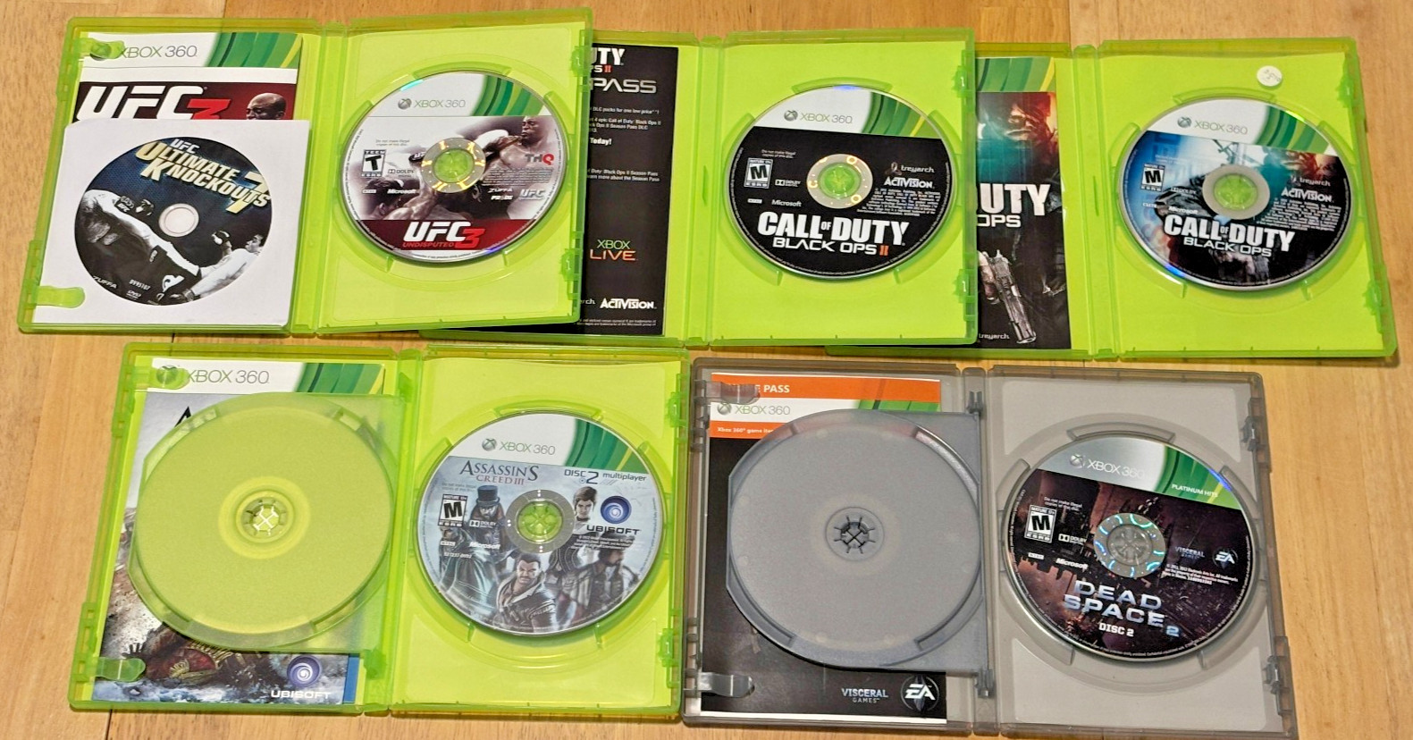 Xbox 360 Mixed Action & Sports Game Lot (5 Titles Total) – Pre-Owned