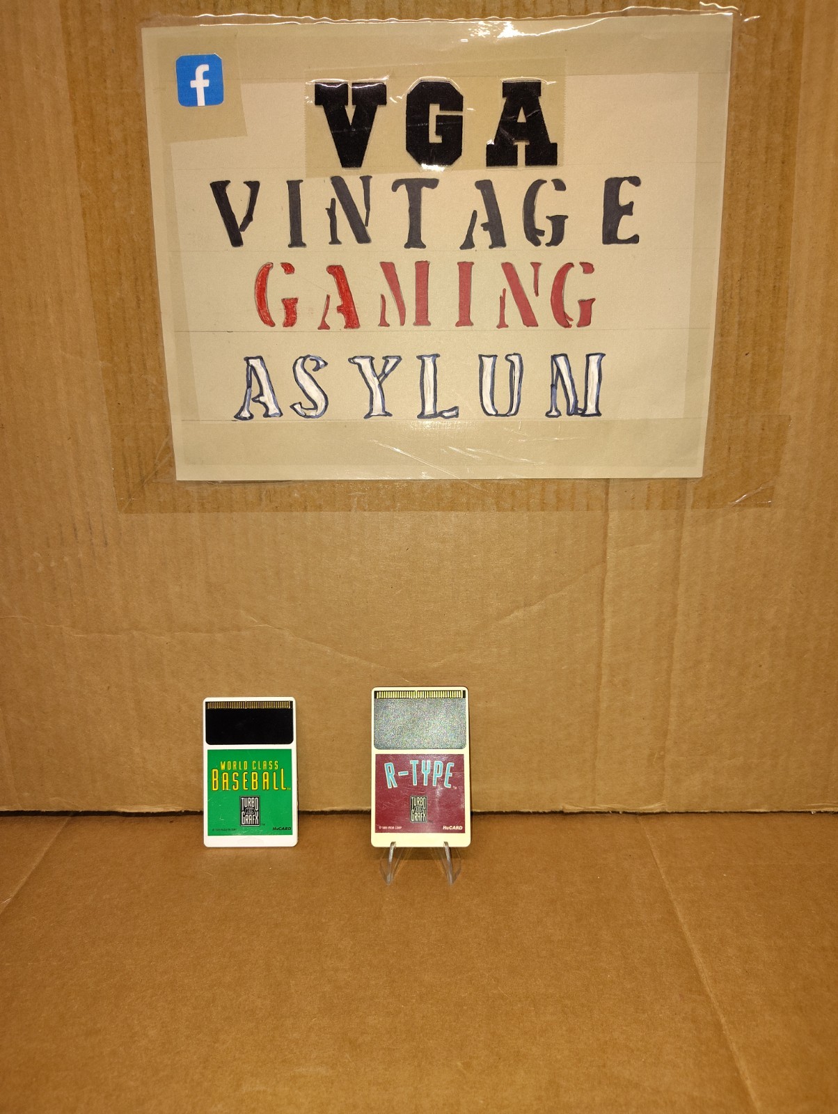 R-Type 89′ (TurboGrafx-16) & World Class Baseball 89′ Hu CARDS Only