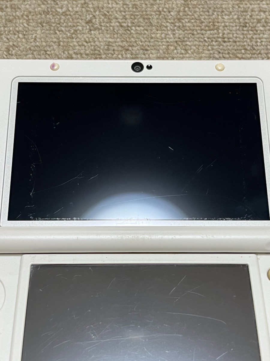 New 3DS LL XL Pearl White Japan Nintendo Console region Japanese B966