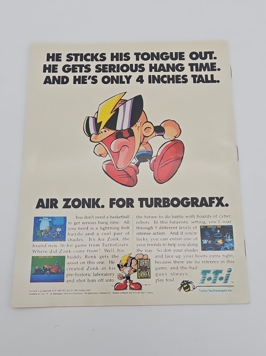 Turbo Grafx 16 TurboForce Magazine Volume 2 Turbo Duo Game Preview