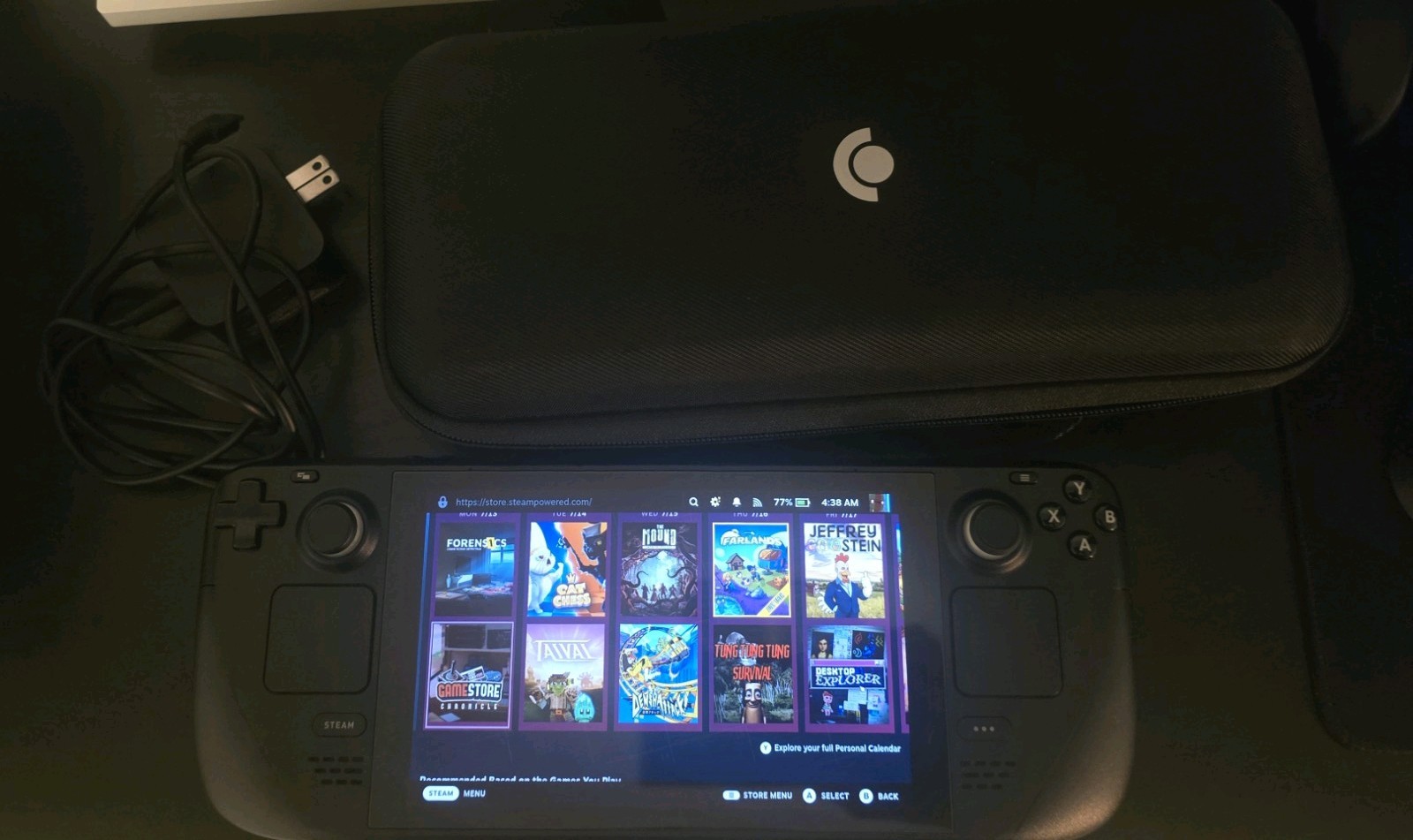 Valve Steam Deck 256GB LCD – Excellent Condition – Bundled with Case, Charger