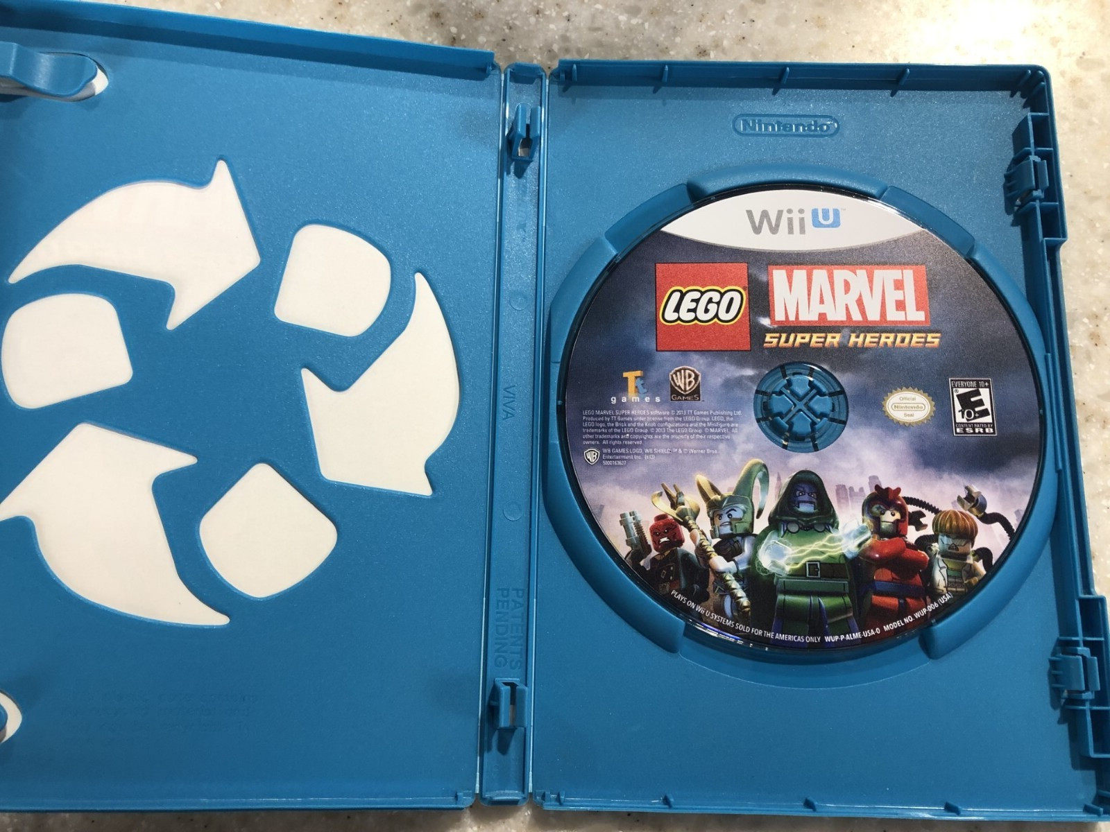 LEGO MARVEL SUPER HEROES WII U NINTENDO WIIU WII U GAME & CASE NES HQ