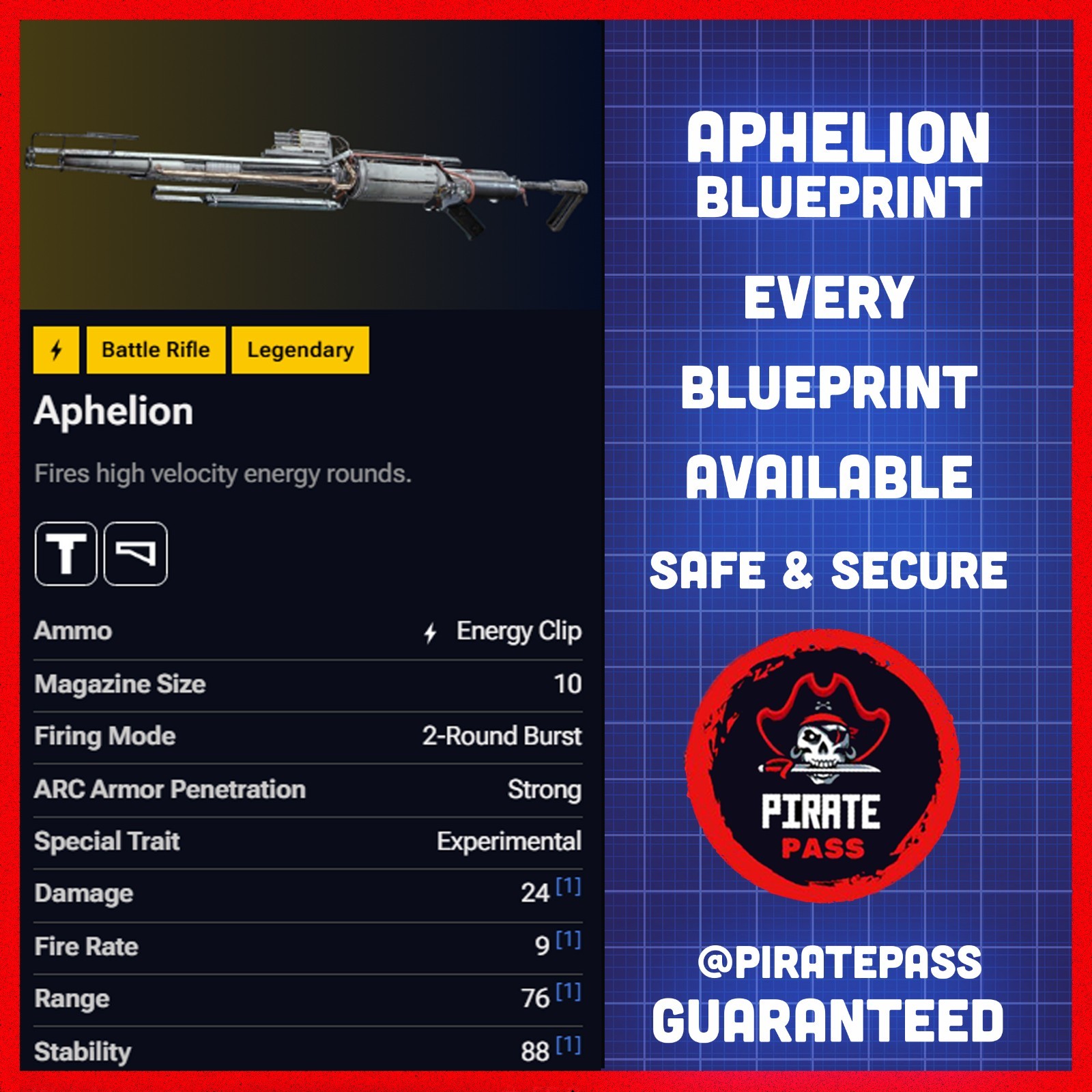 🎮 ARC RAIDERS – APHELION BLUEPRINT – ALL PLATFORMS