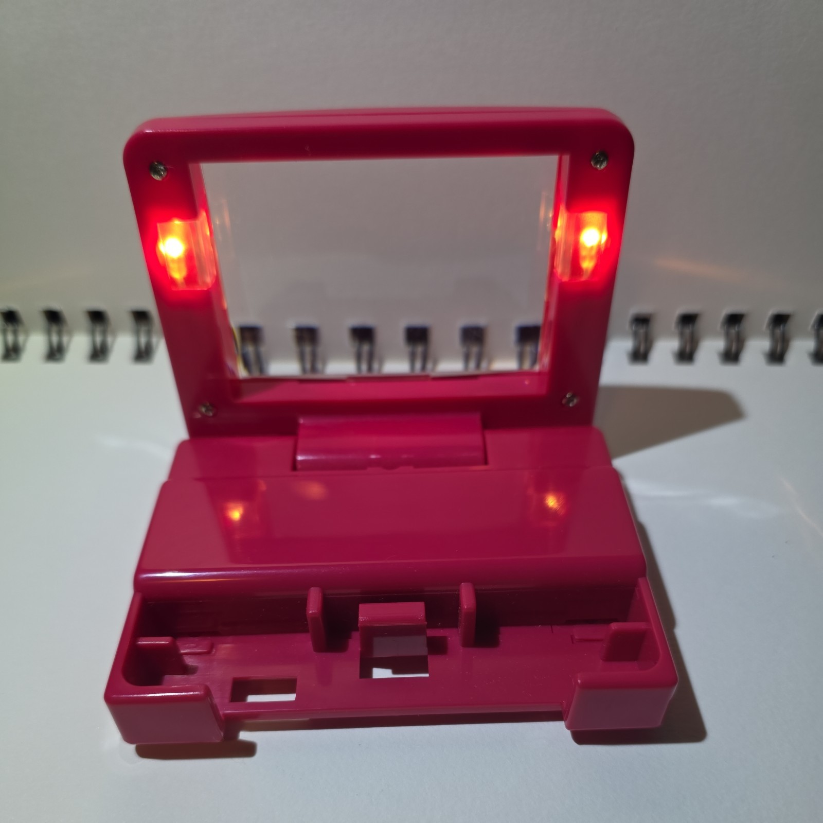 Light Madness Game Boy Light Magnifier Attachment Transparent Pink – Works!