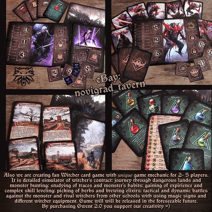 Gwent cards 2.0 – Witcher – 5 decks with fixed game balance. PREMIUM EDITION