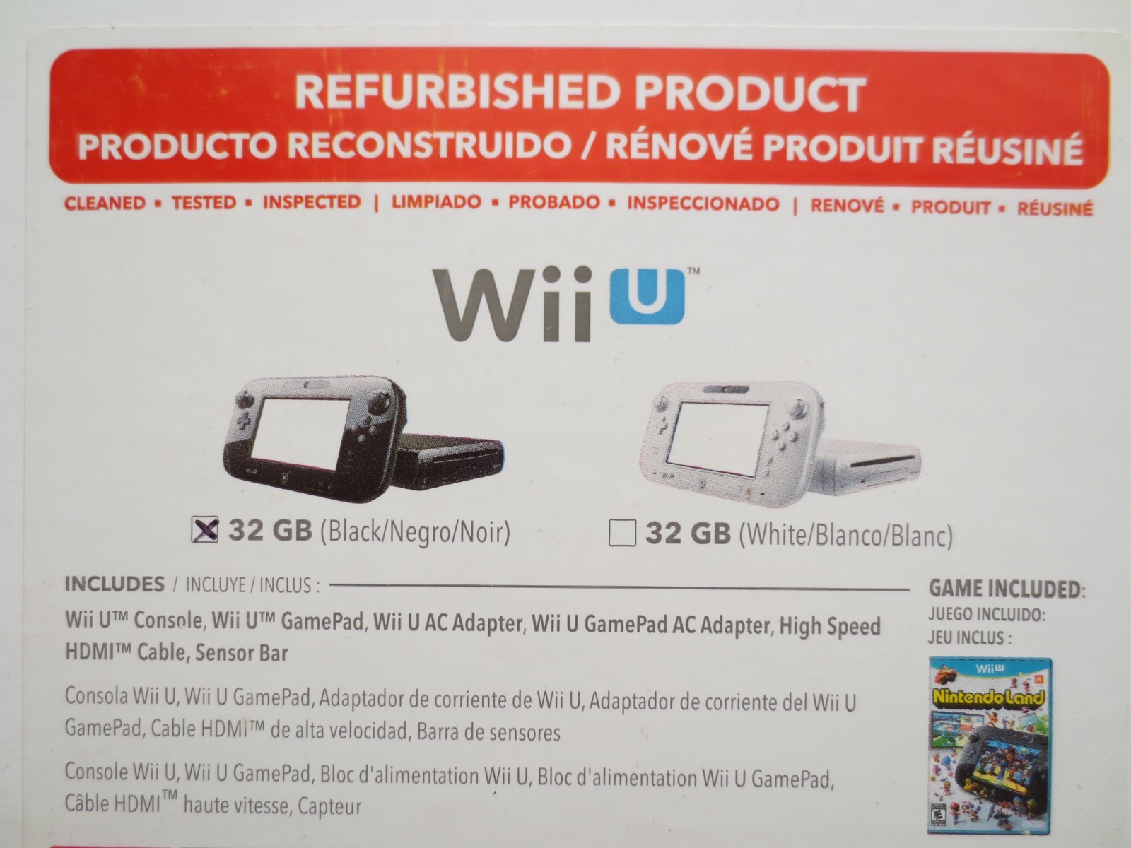 Nintendo Wii U Console 32gb Black Sealed In Box – Never Opened