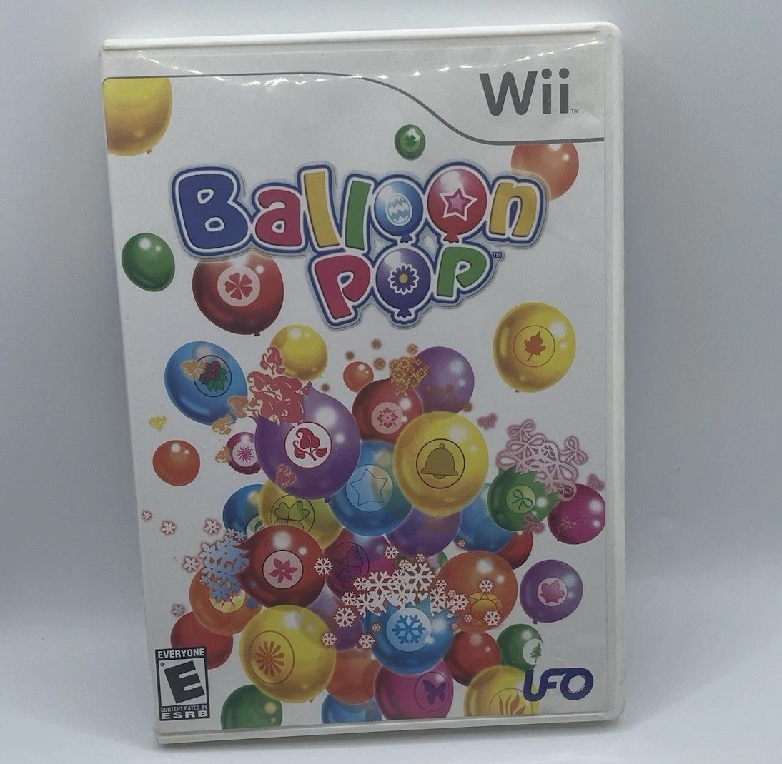 Balloon Pop (Nintendo Wii, 2007)- UFO Interactive Games- Puzzle