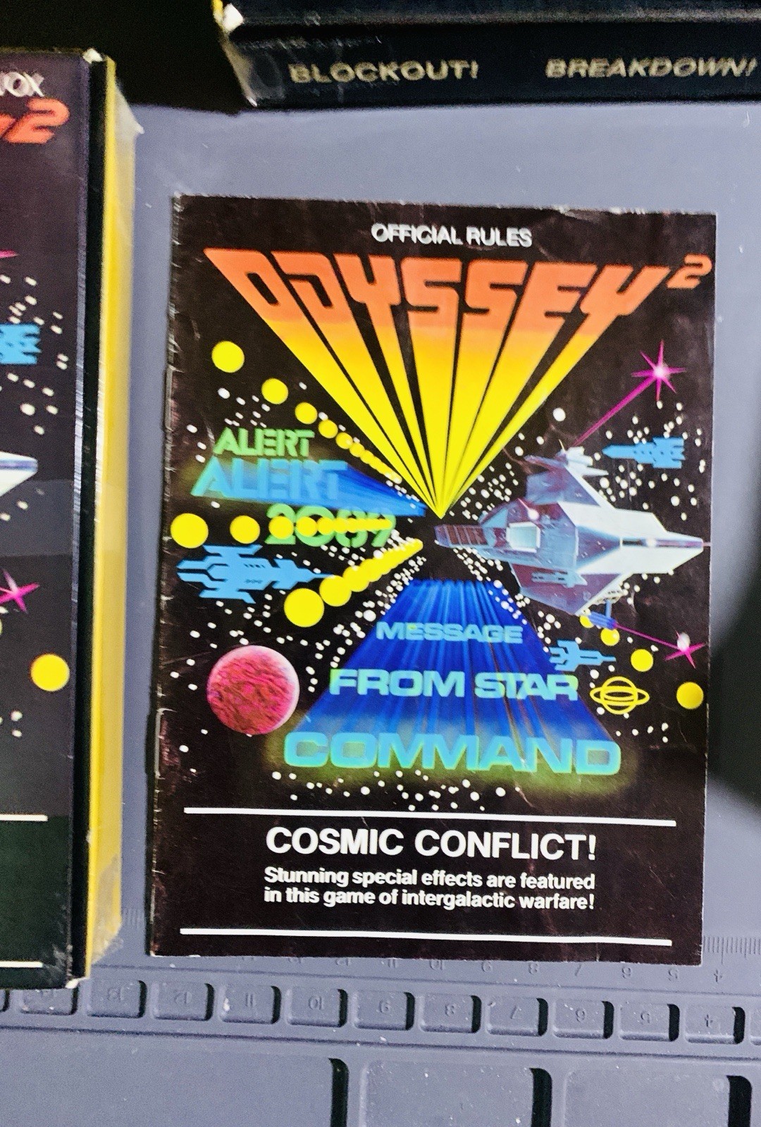Magnavox Odyssey 2 Cosmic Conflict 1978 CIB TESTED