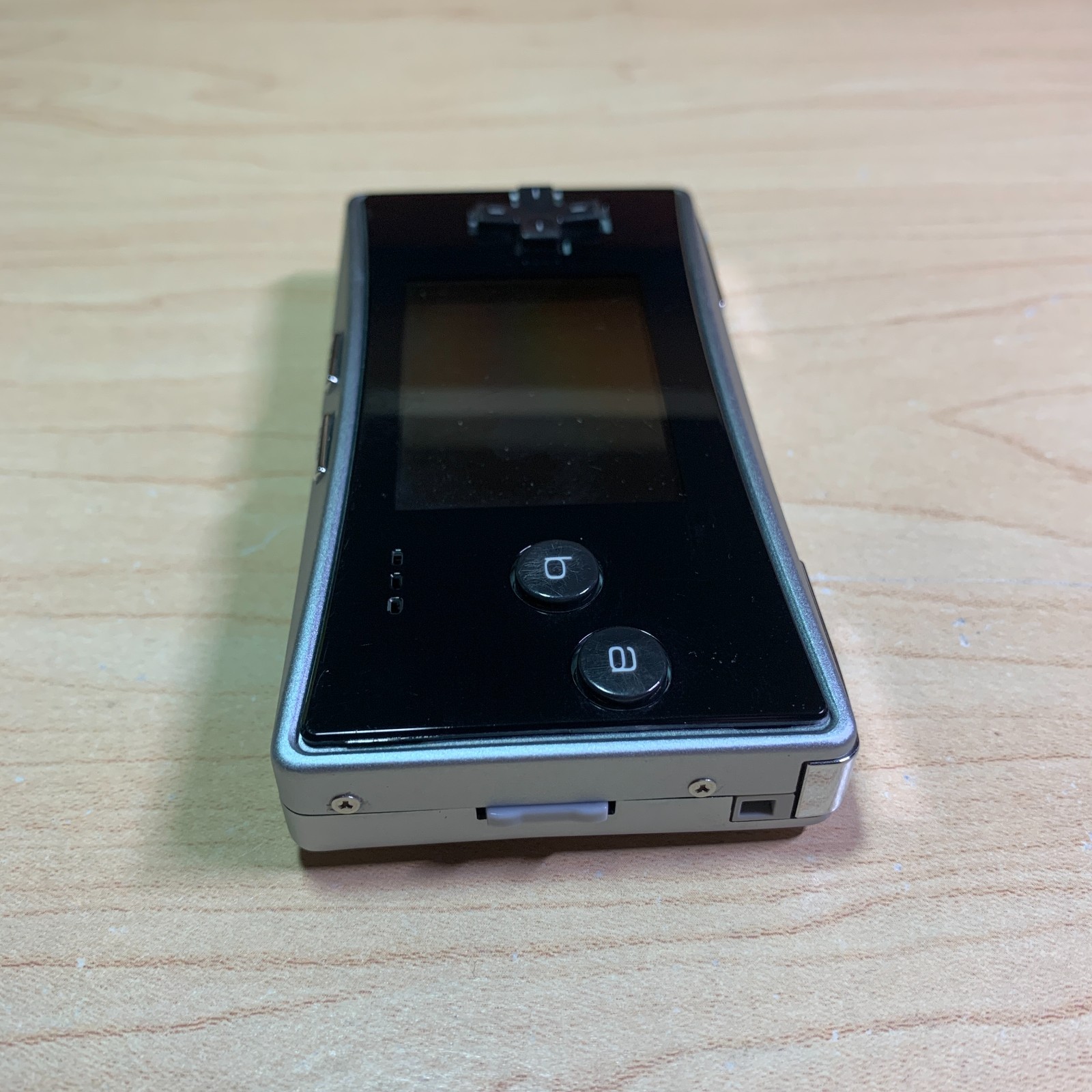 Nintendo Game Boy Micro Silver Console New Battery Faceplate Charger Tested