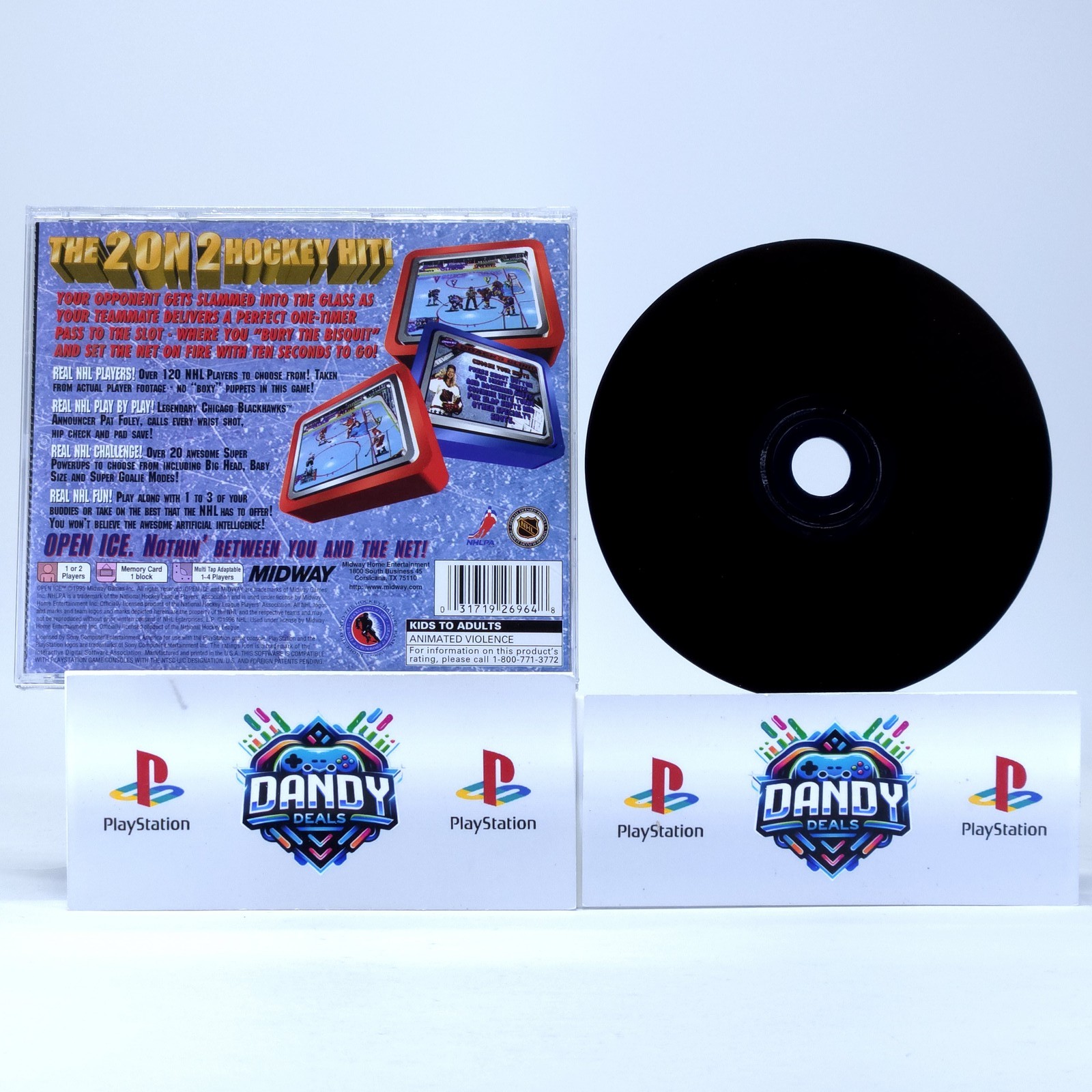 NHL Open Ice 2 on 2 Challenge PS1 CIB W/ Manual – PlayStation