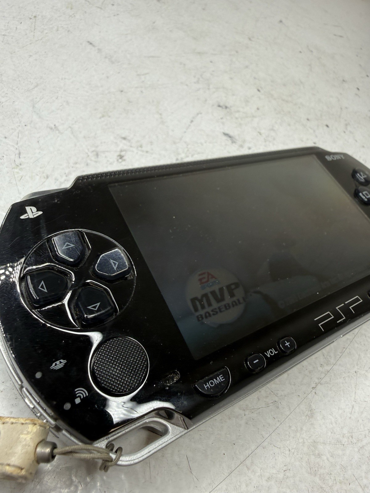 Sony PSP-1001 Black Console + MVP Baseball+32mb Memory Card TESTED PICS