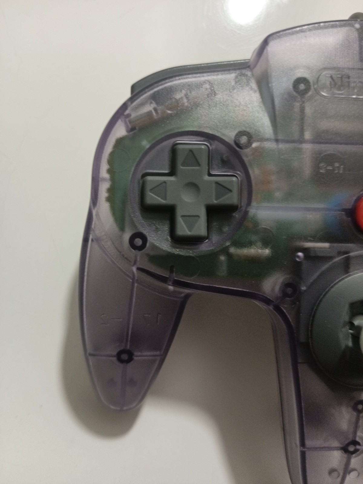 Nintendo 64 Controller NUS-005 Clear Purple Official N64 Tested Firm Stick # 10