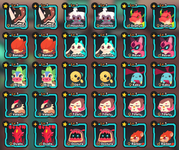 Temtem – All Perfect 7/7SVs Temtems with All Egg Move – Buy 3 Get 1 Free
