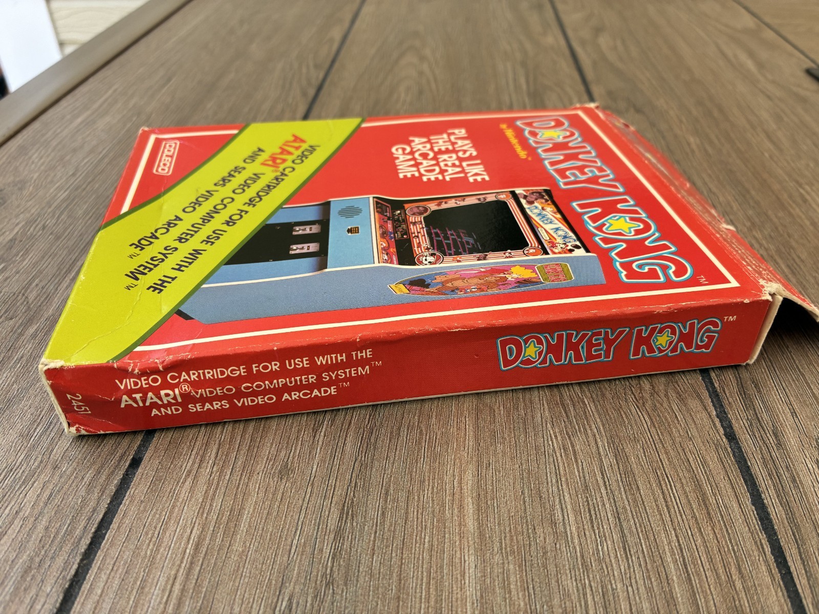 DONKEY KONG Nintendo Atari 2600 Game Cartridge With Box & Manual TESTED 1982