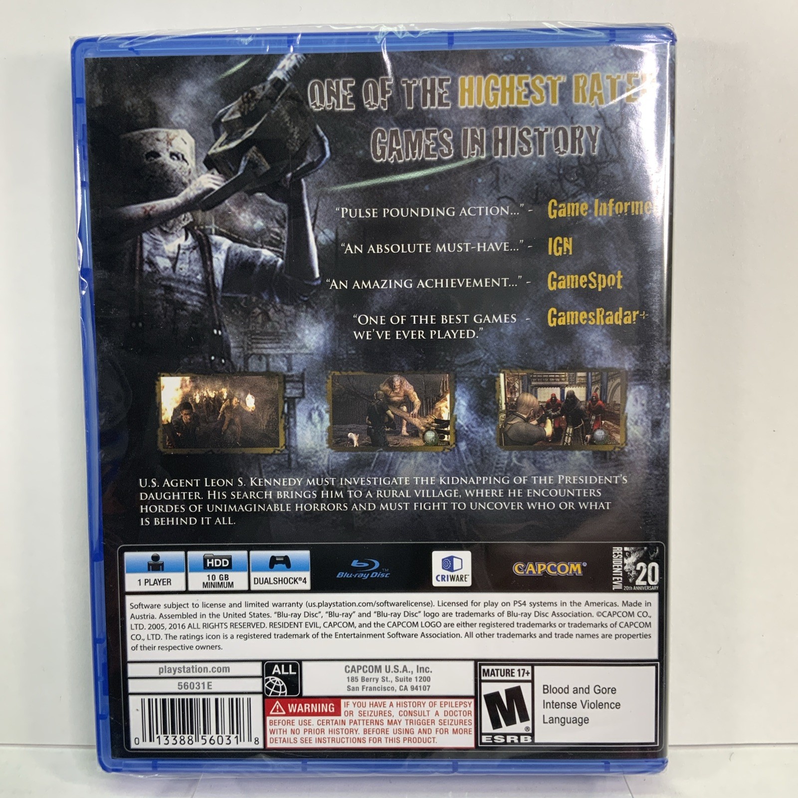 Resident Evil 4 PS4 Brand New Factory Sealed US