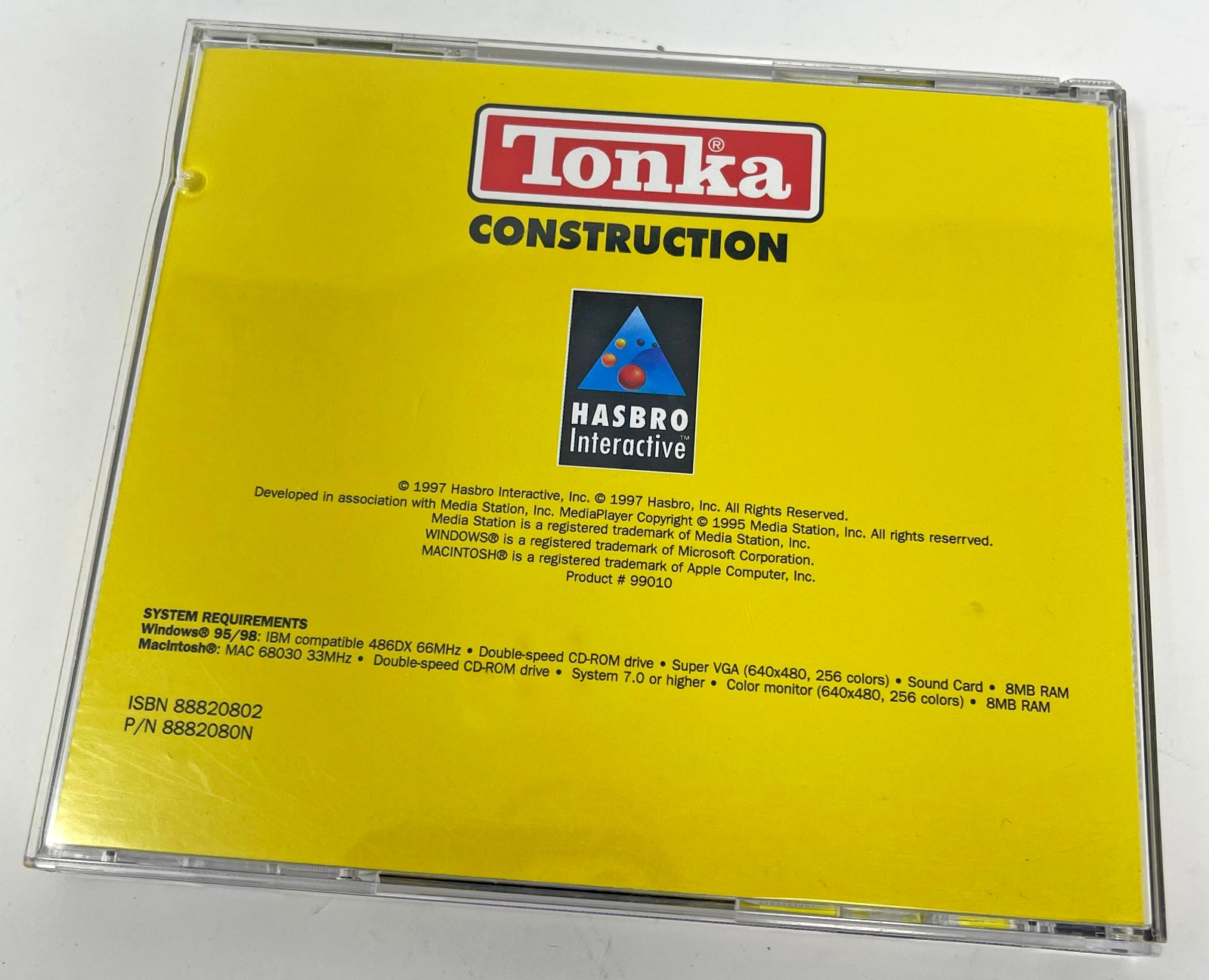 Tonka Construction (Windows/Mac, 1997) Vintage Video Game CD ROM Used Tested