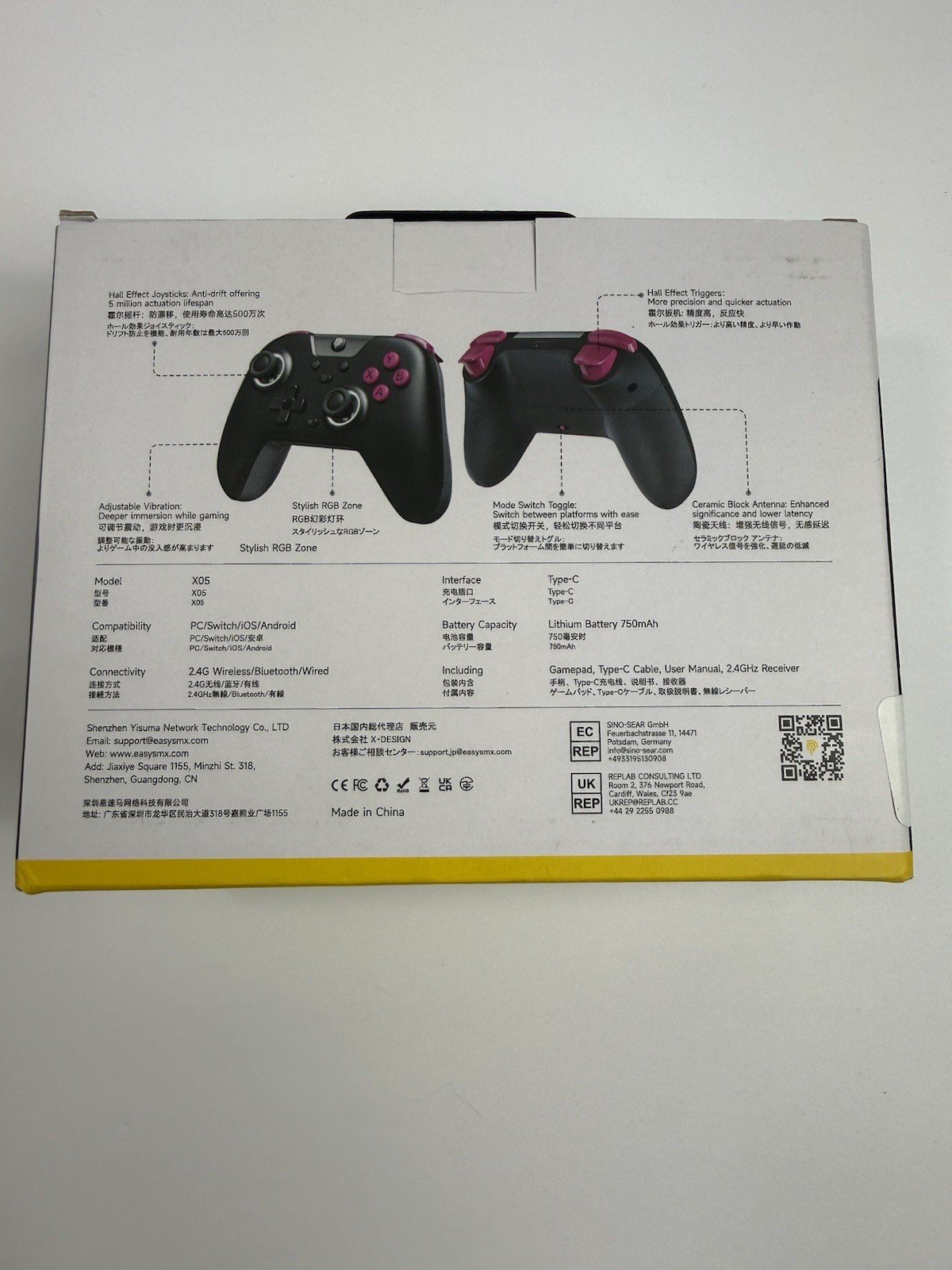 NEW X05 Wireless Gaming Controller for PC/Steam/iPhone/Android/Switch
