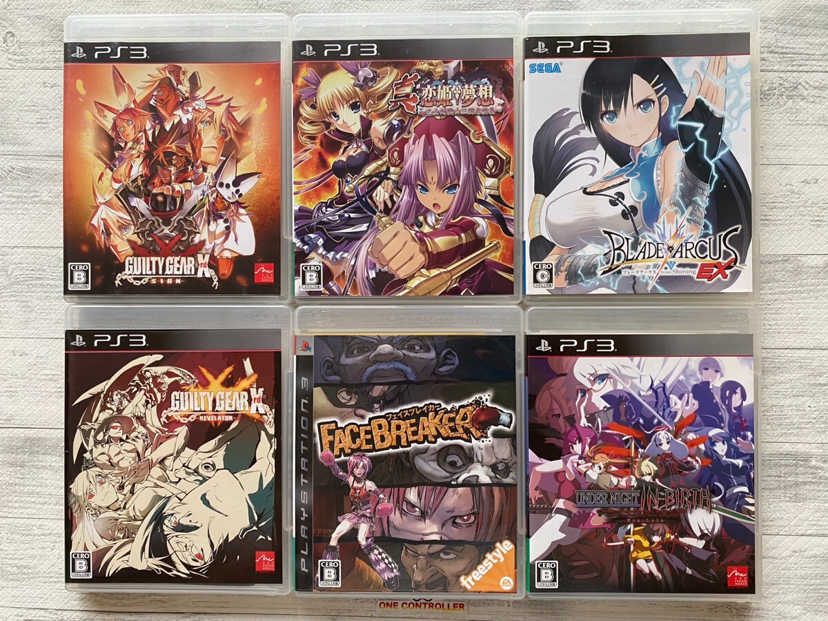 SONY PS3 Guilty Gear & Shin Koihime & Face Breaker & Blade Arcus & Under Night