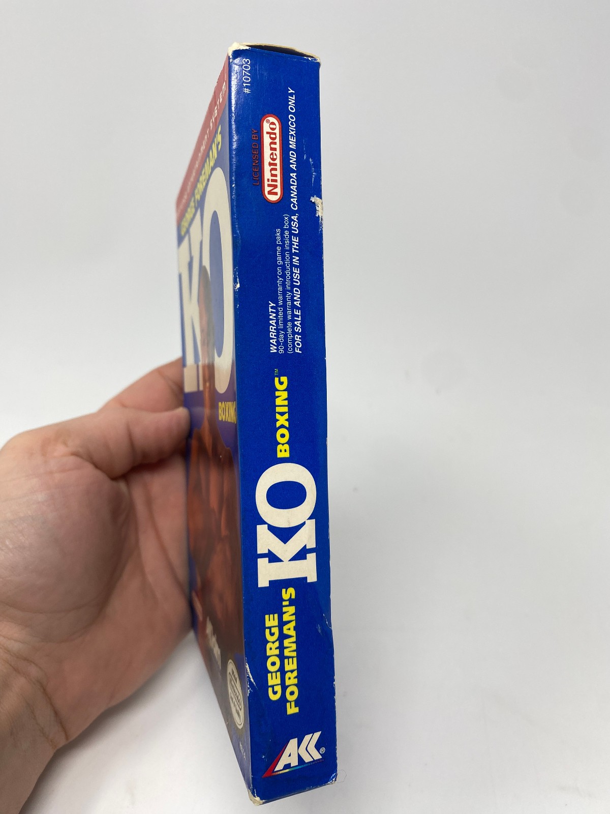 NES George Foreman’s KO Boxing Nintendo CIB Poster Box Manual Complete Game Vtg